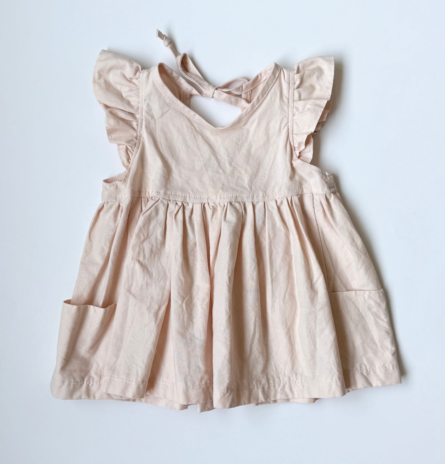Nest + Nurture Light Pink Flutter Short Sleeve Top (12-24 Months)