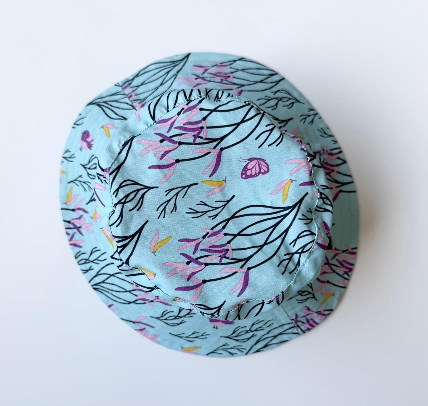 Jan & Jul Blue Branches Sun Hat (0-6 Months - Small)
