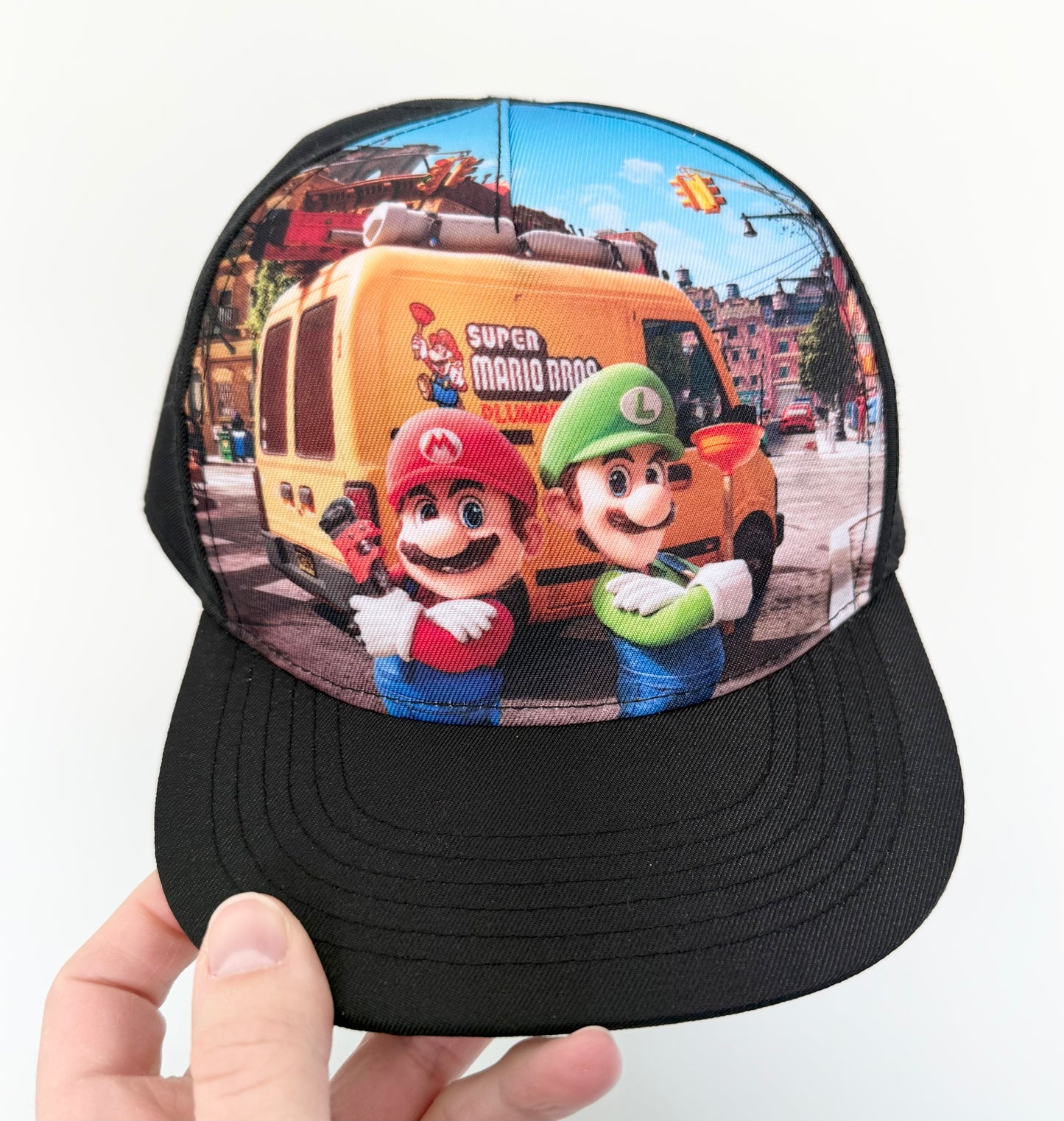 H&M Super Mario Brothers Black SnapBack Hat (2-6 Years)