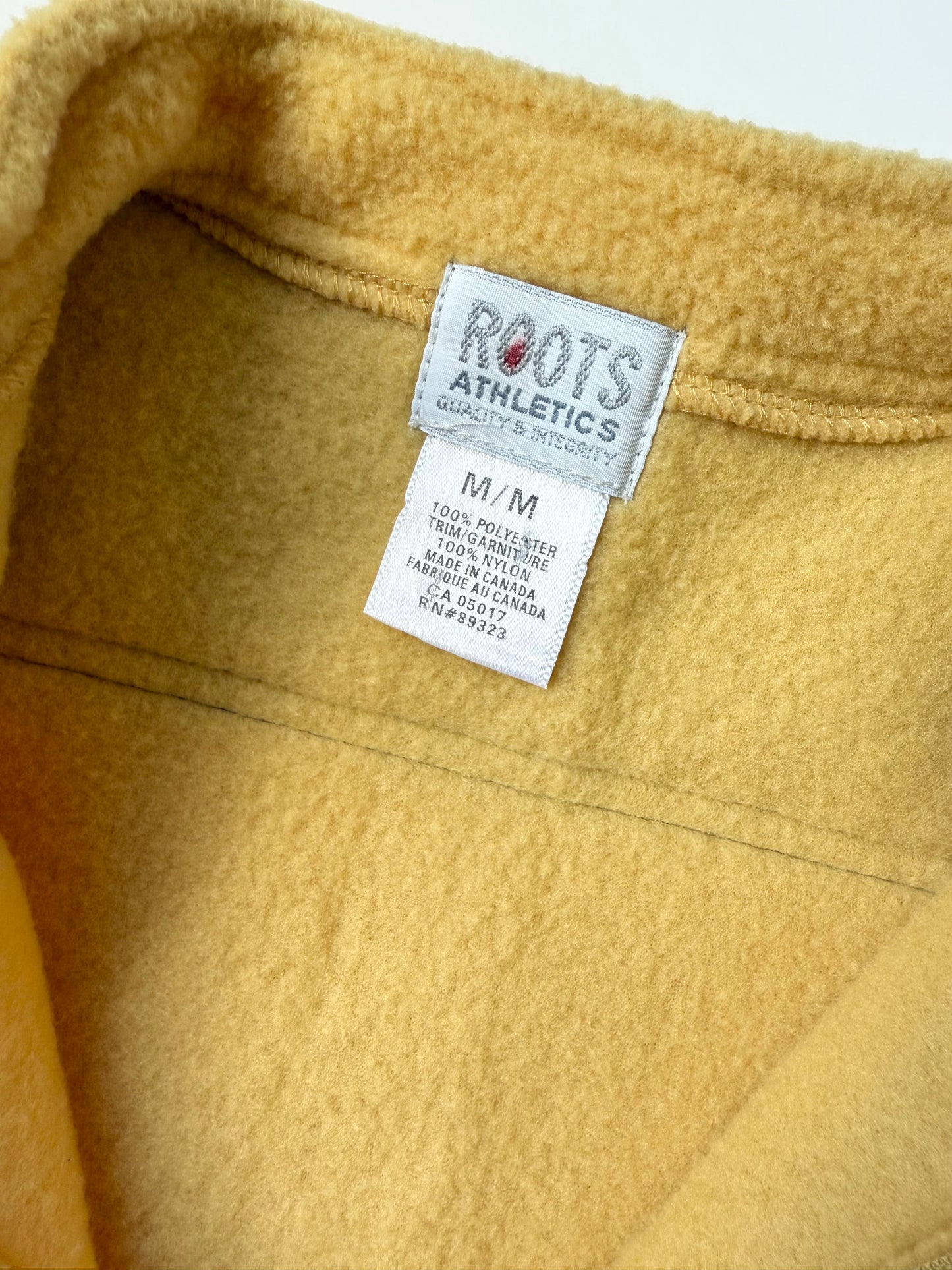 Roots Athletics Yellow Fuzzy Vest - Medium (12-18 Month)