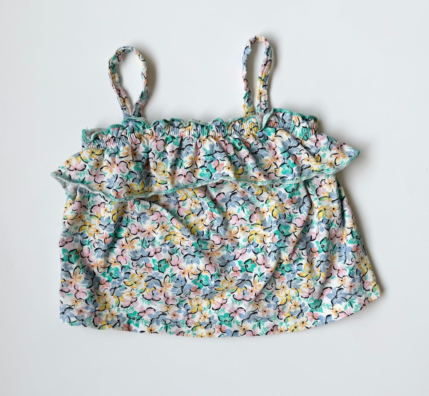 Zara Pastel Florals Flowy Tank Top (2-3 Years)