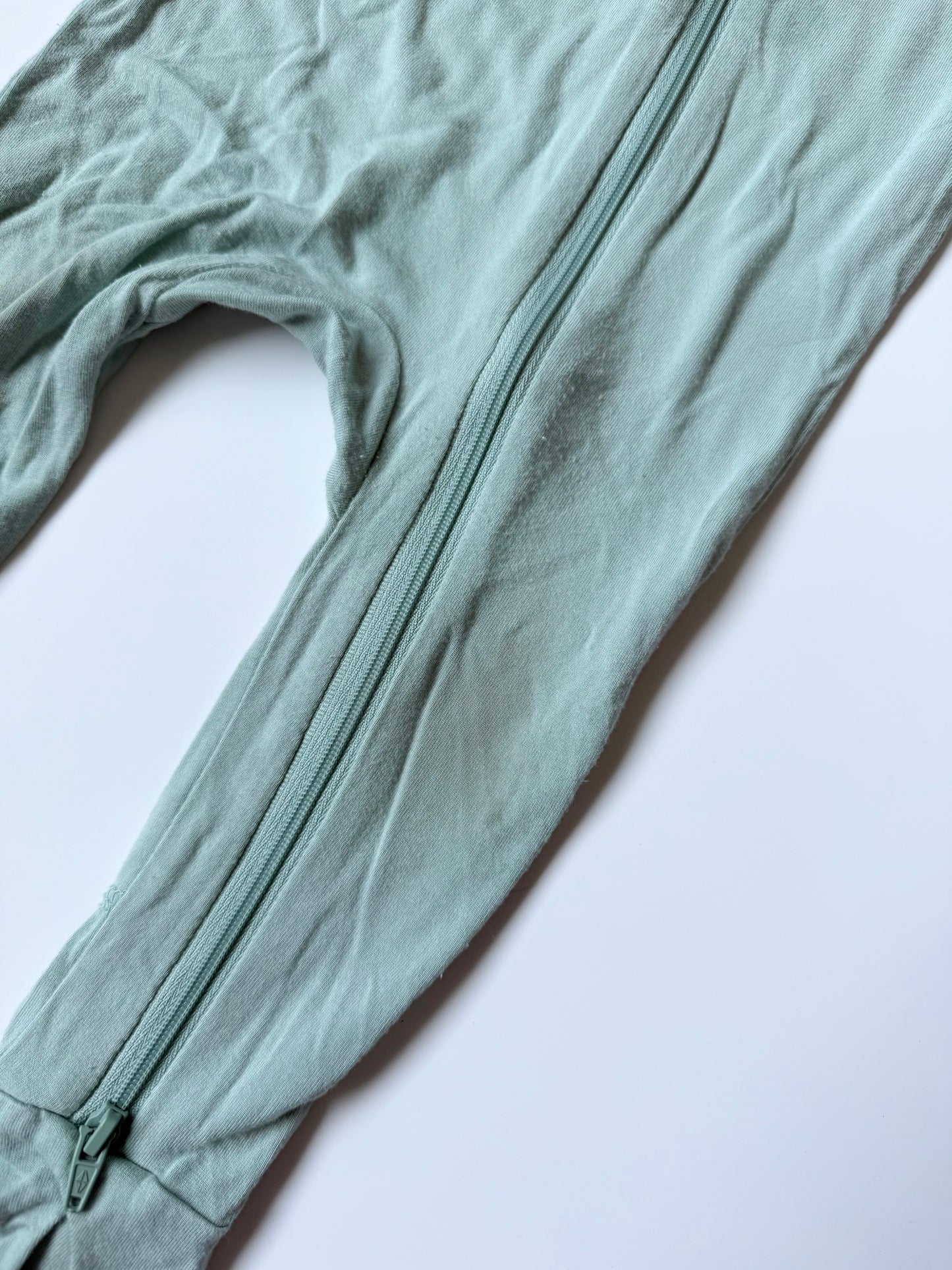 Kyte Sage Zipper Footie Sleeper (3-6 Months)