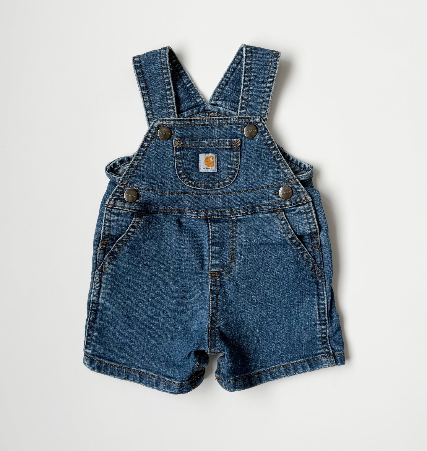 Carhartt Denim Shorty Overalls (6 Months)