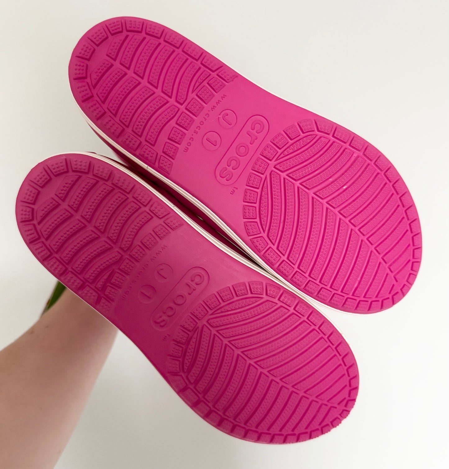 Crocs Bump It Pink Rubber Boots (J1)