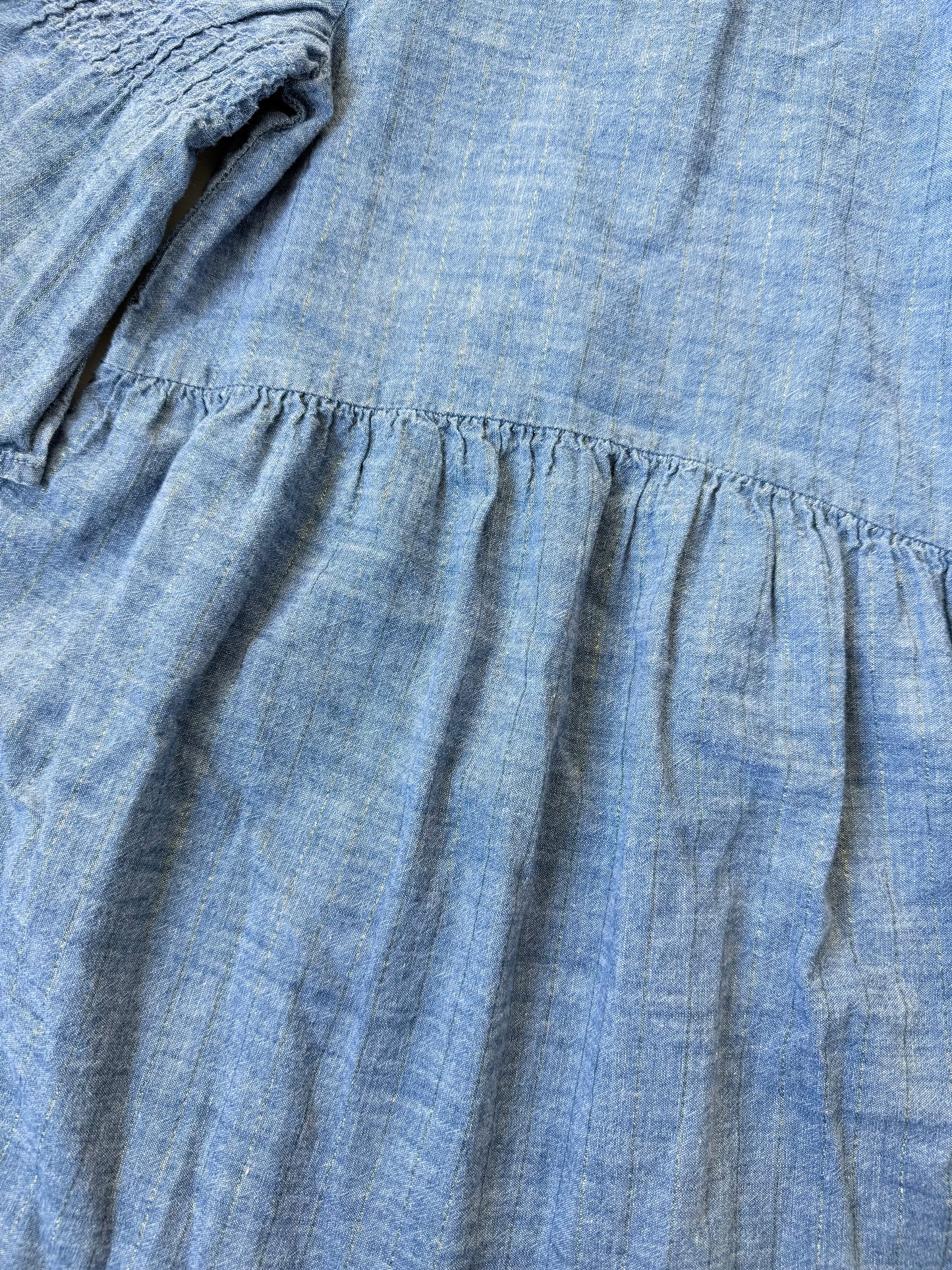 Baby Gap Jean & Gold Sparkle Dress (5 Years)