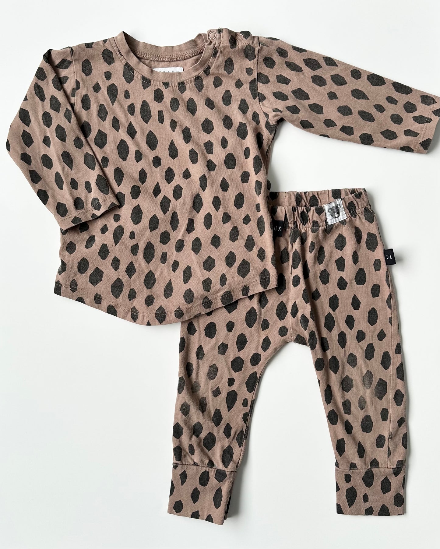 Huxbaby Terrazzo Long Sleeve & Pants Set (12-18 Months)