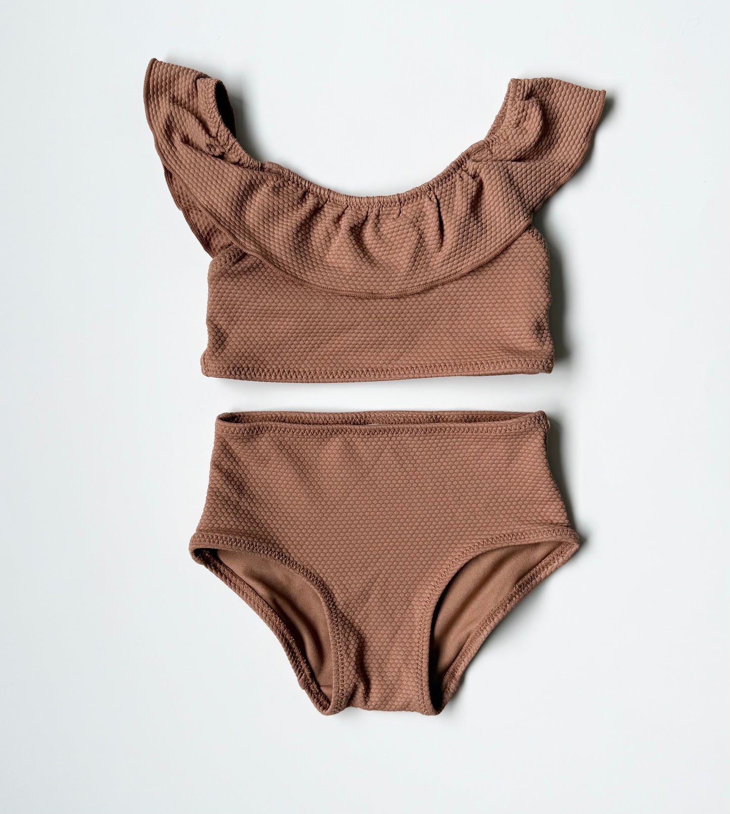 H&M Brown Pebbled Two Piece Swimsuit (6-9 Months)