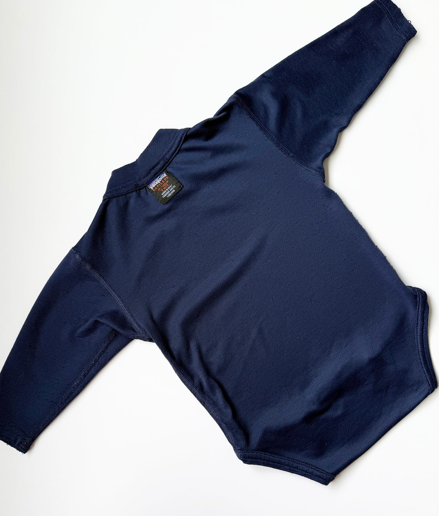 Patagonia Capilene Navy Long Sleeve Bodysuit (18 Months)