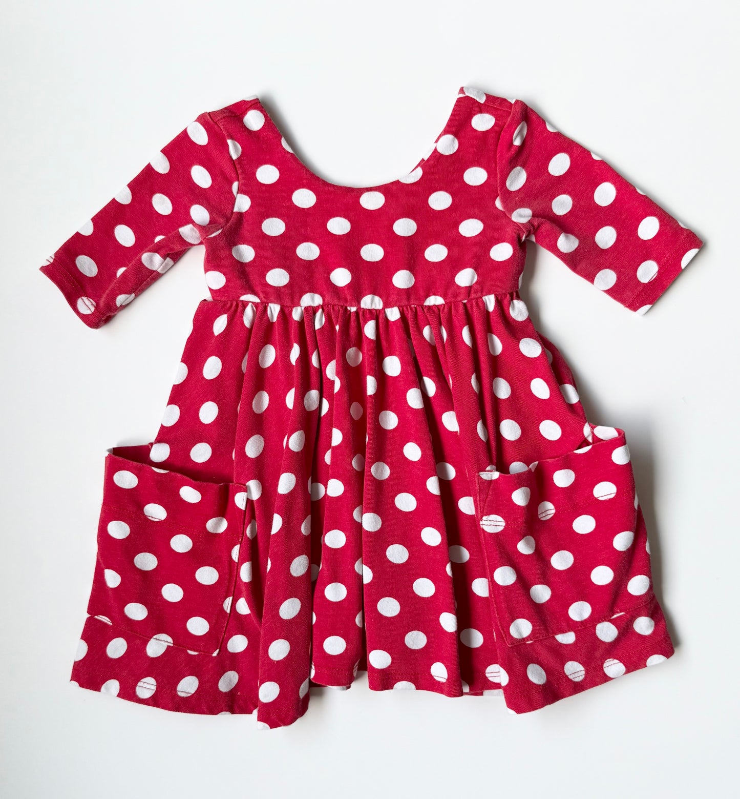 Remi Girl Red & White Polkadot Dress (18-24 Months)