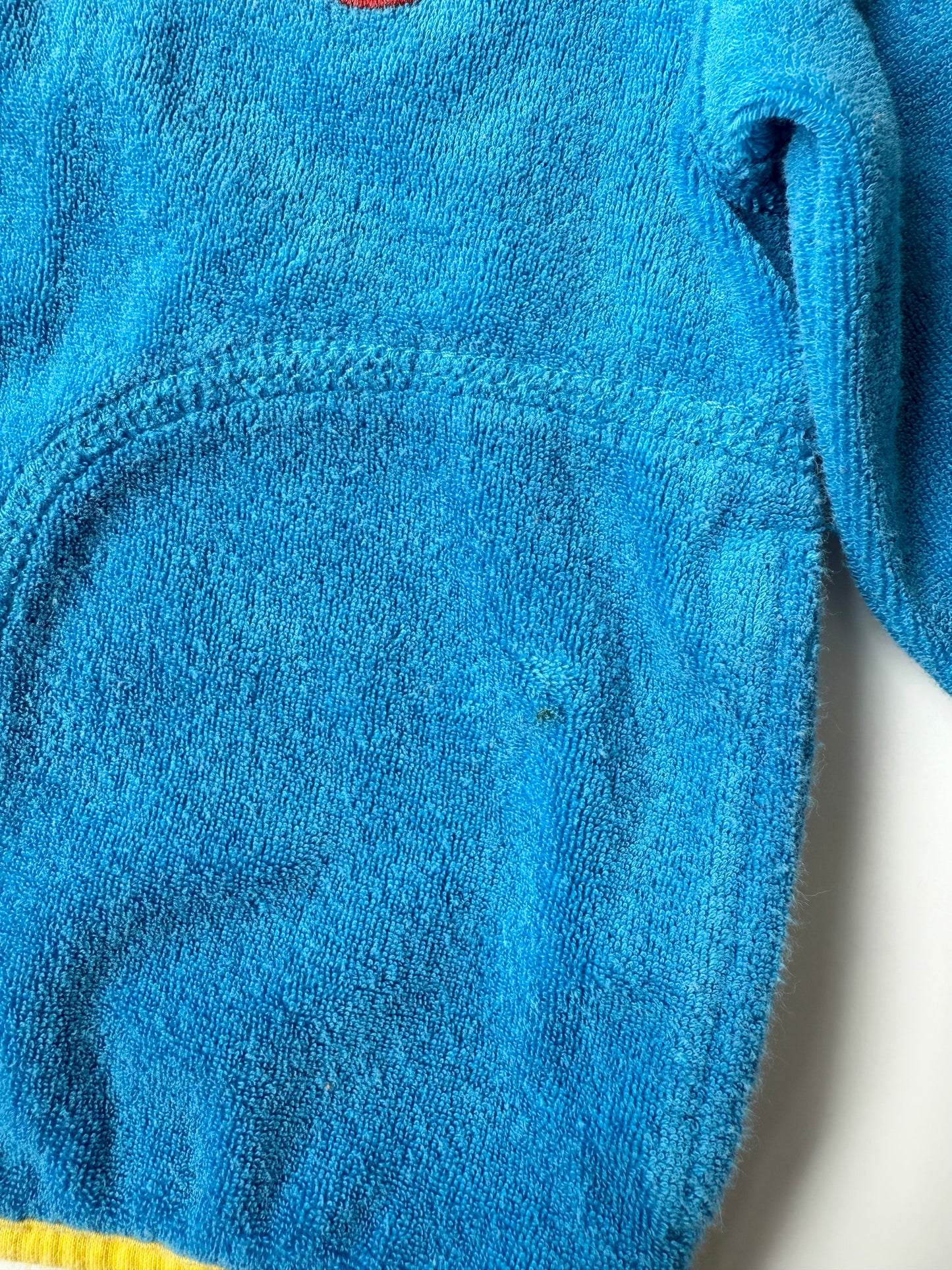 Disney Pixar Walle Blue & Yellow Terry Zip Up Hoodie (3T)