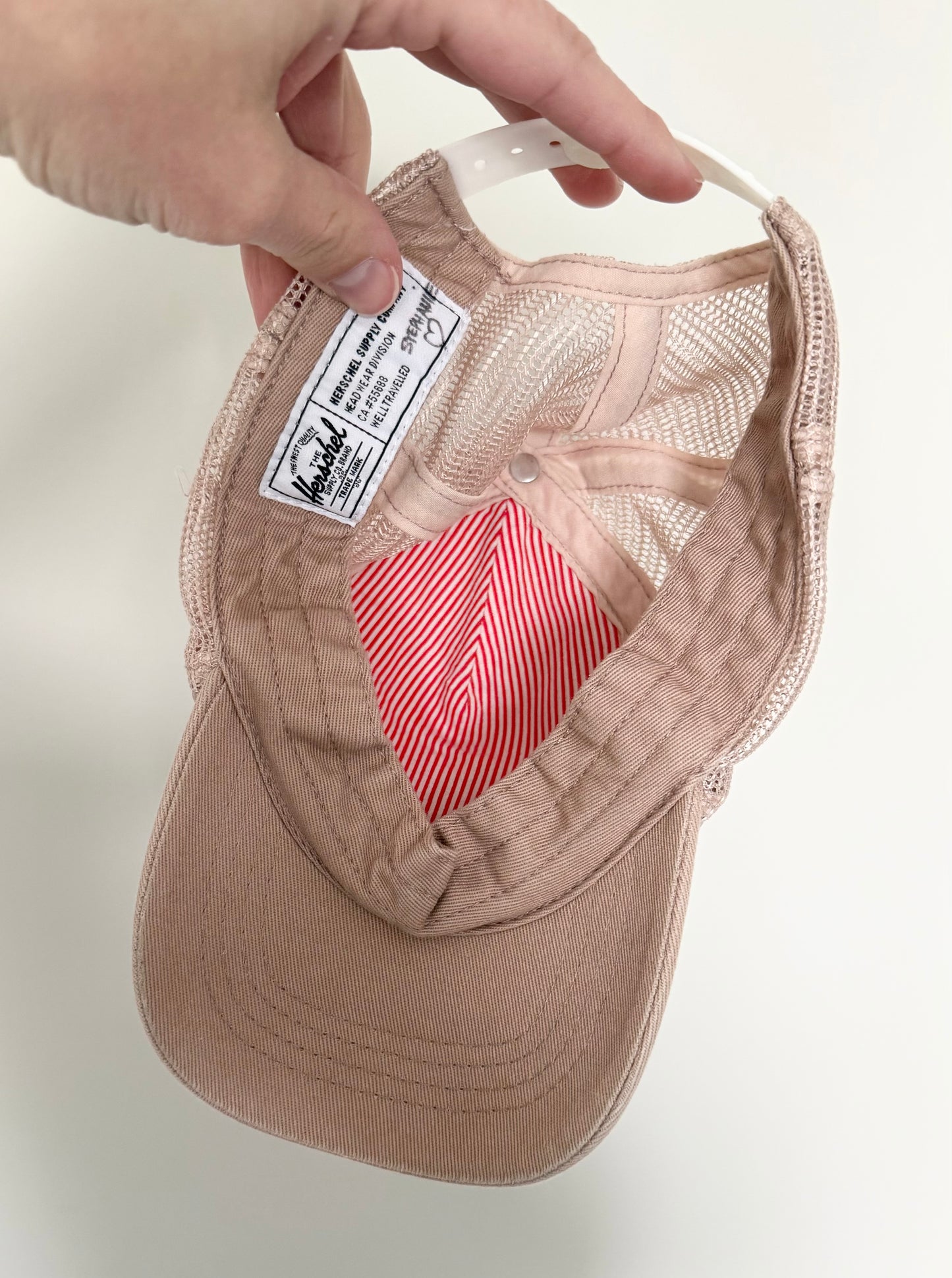 Herschel Whaler Mesh Dusty Pink Ball Cap (6-18 Months)