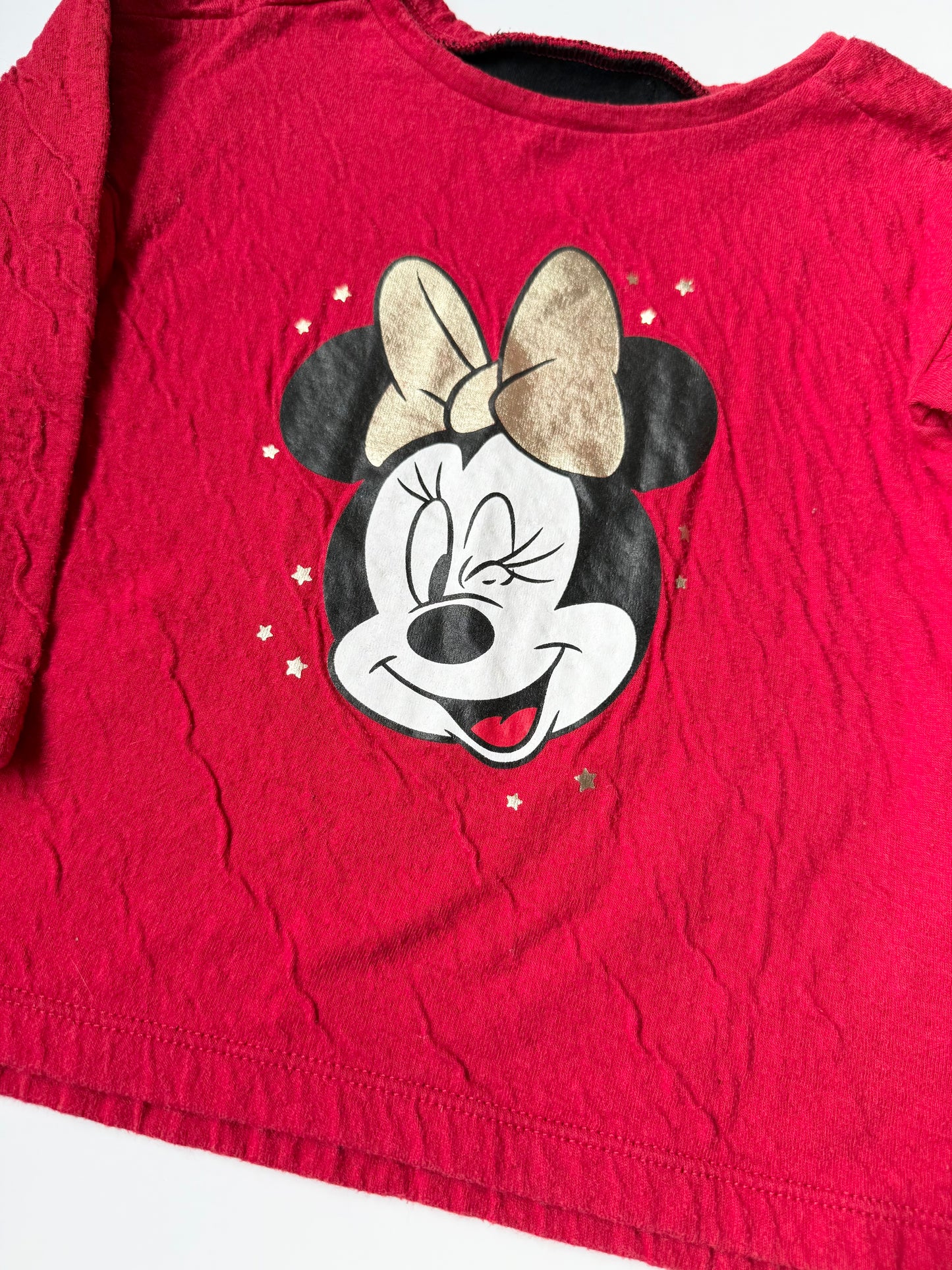 Baby Gap x Disney Red Minnie Mouse Long Sleeve (3 Years)