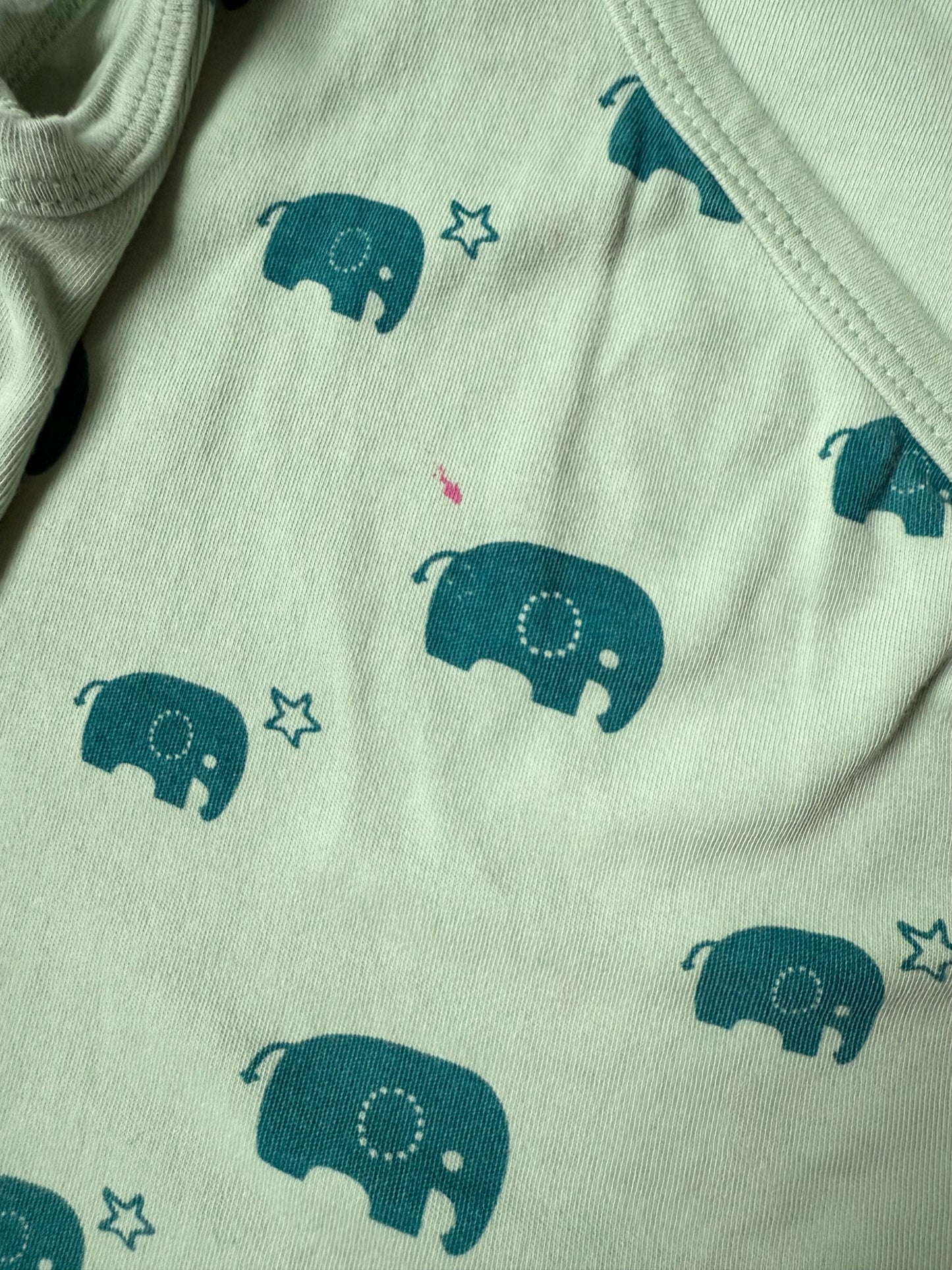 Parade Organics Green Elephants Kimono Wrap Dress (2T)