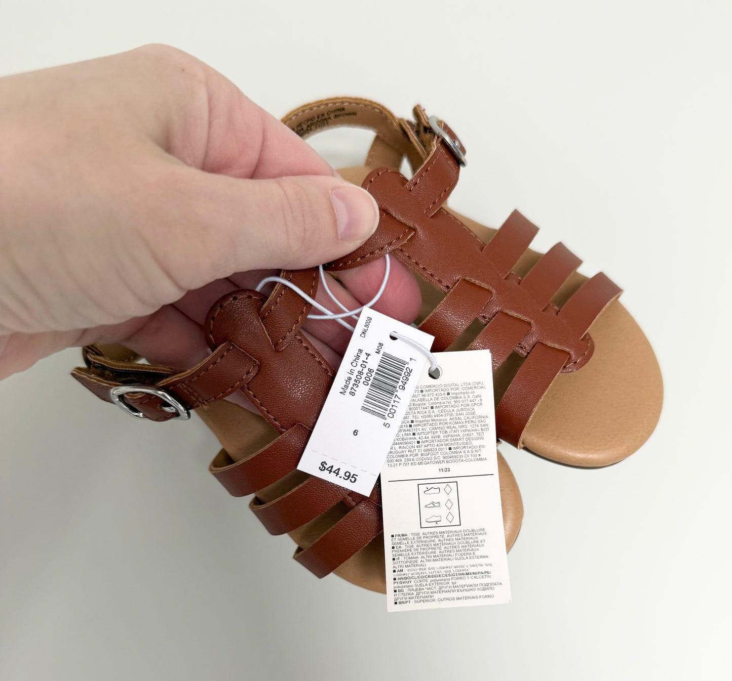 Baby Gap Light Brown Strap Sandals (6)