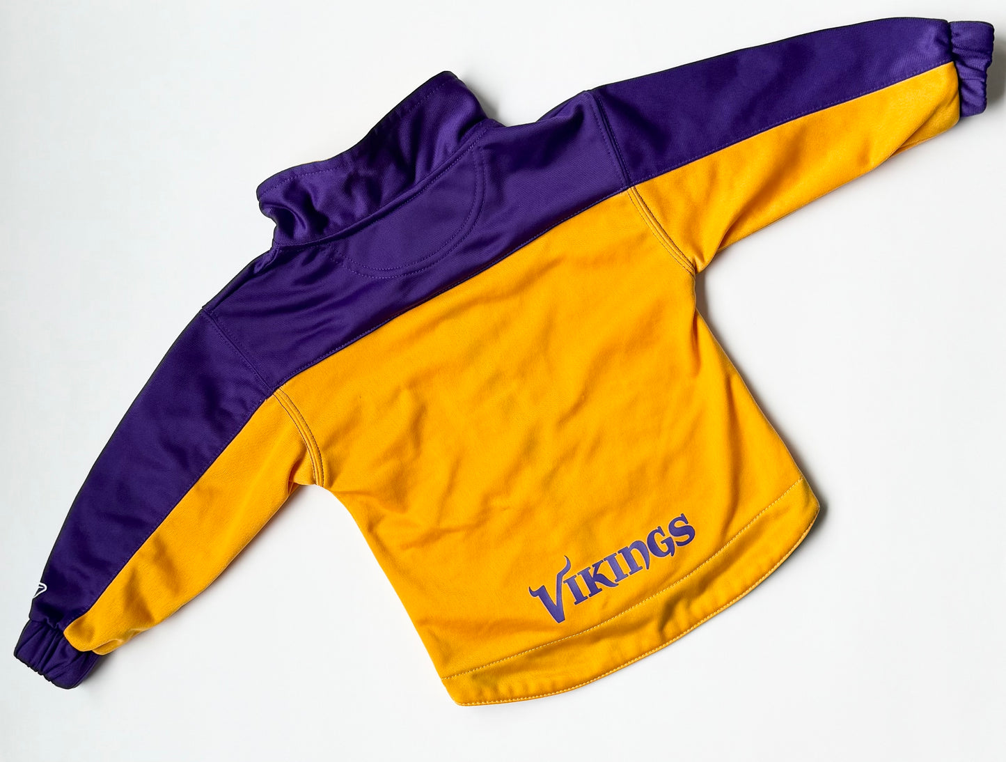 Minnesota Vikings Yellow & Purple Zip Up Football Sweater (2T)