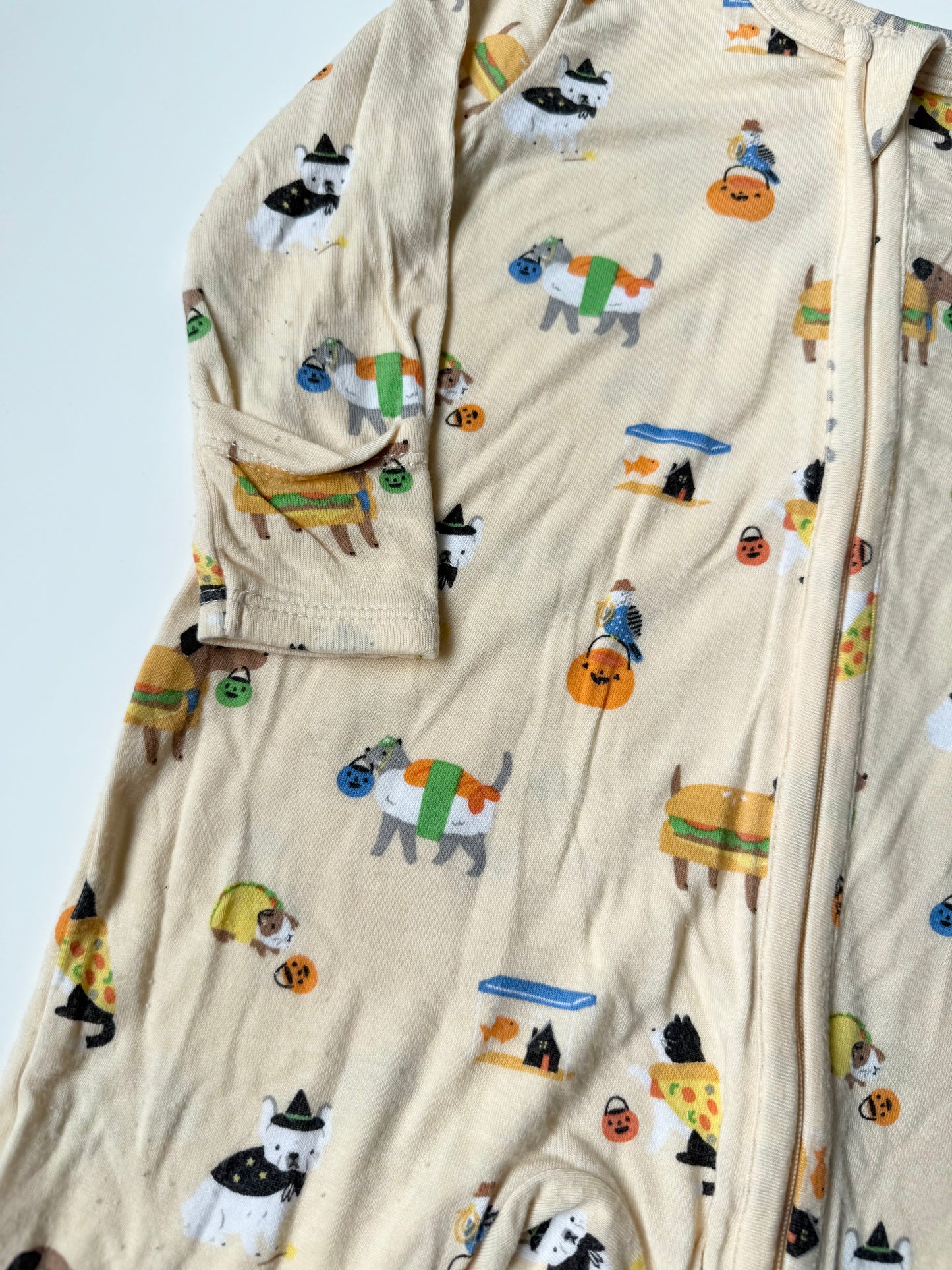 Angel Dear Light Orange Halloween Doggies Sleeper (6-9 Months)