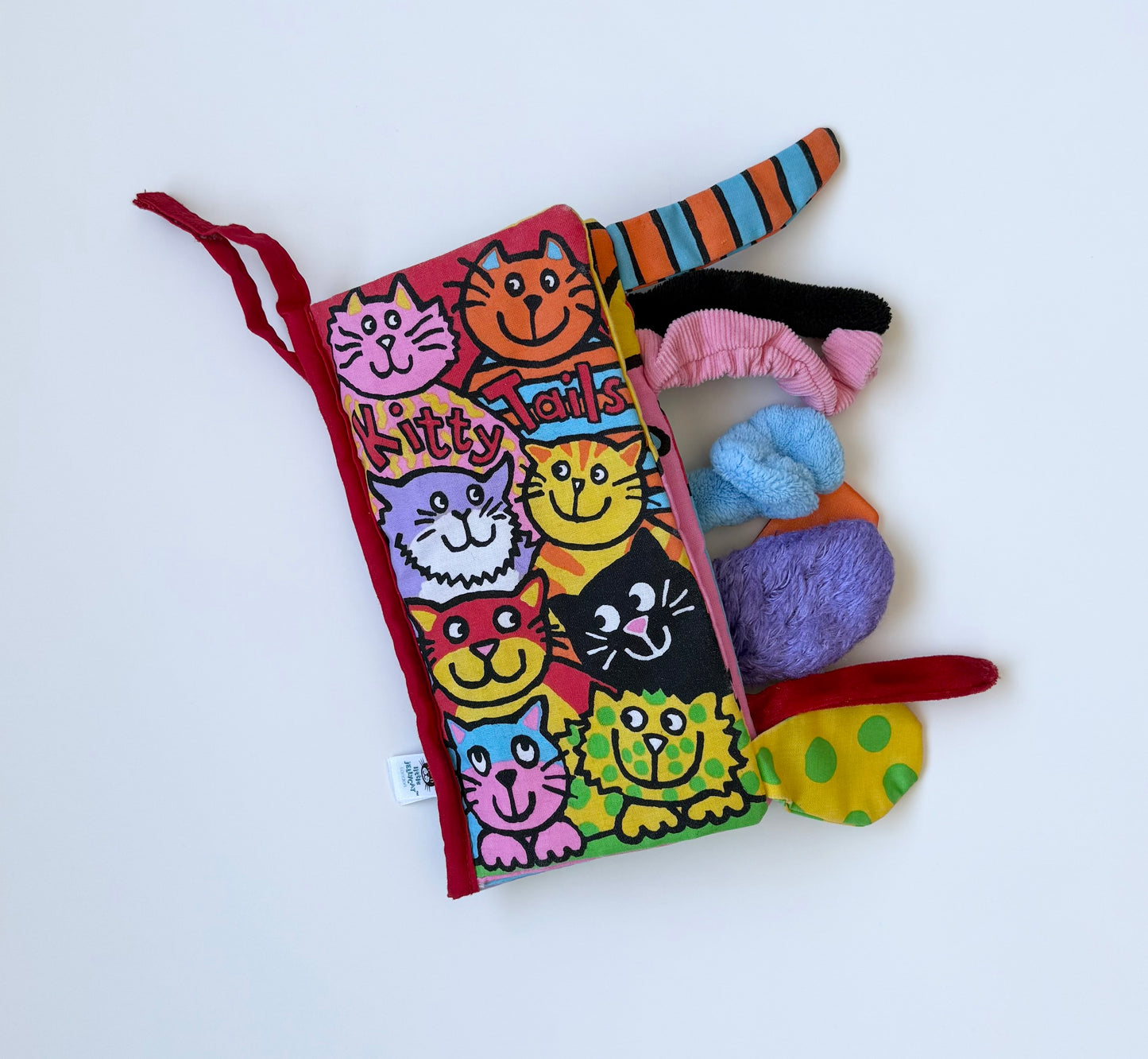 Jellycat Kitty Tails Soft Crinkle Book