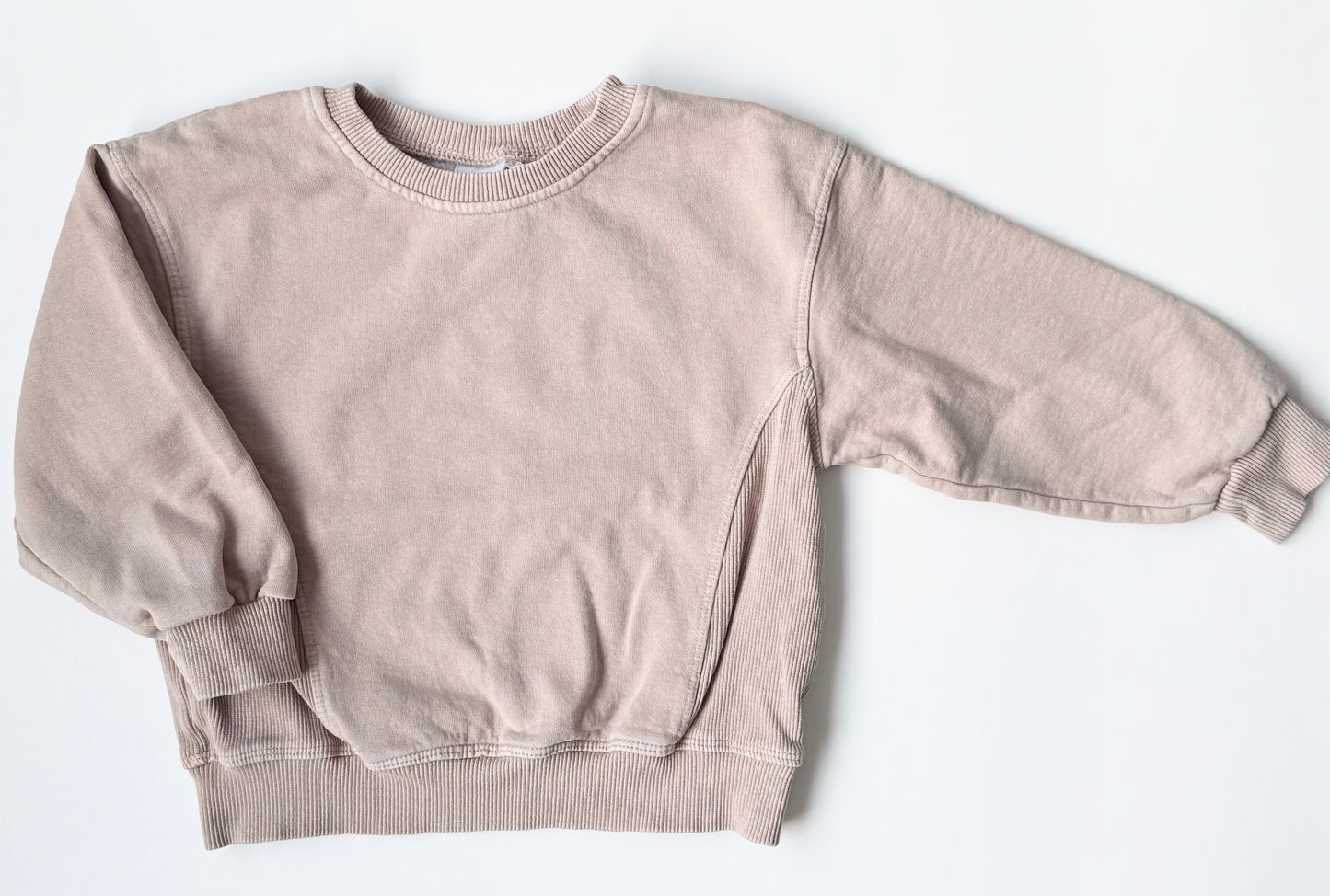 Zara Tan Pink Crewneck Sweater (3-4 Years)