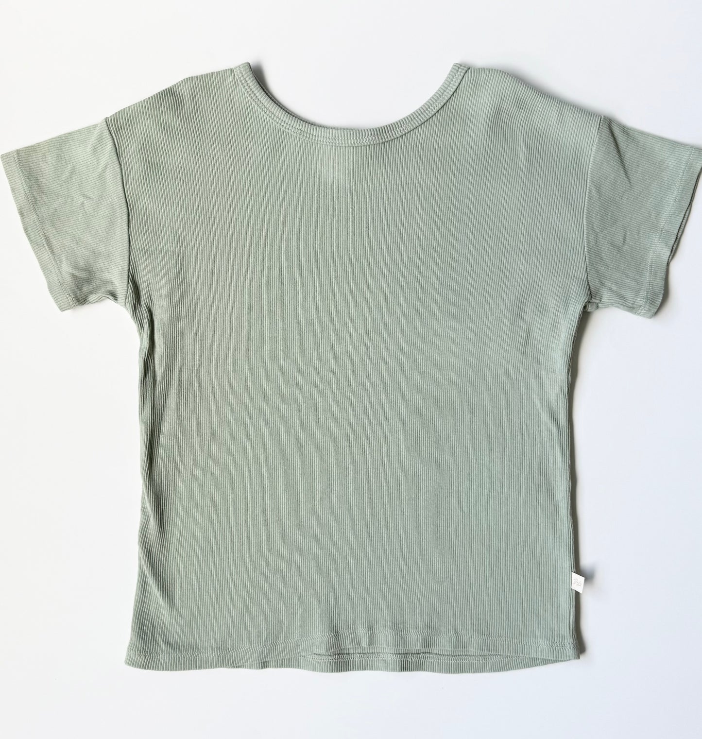 Jax & Lennon Light Green Ribbed T-Shirt (3/4 Years)
