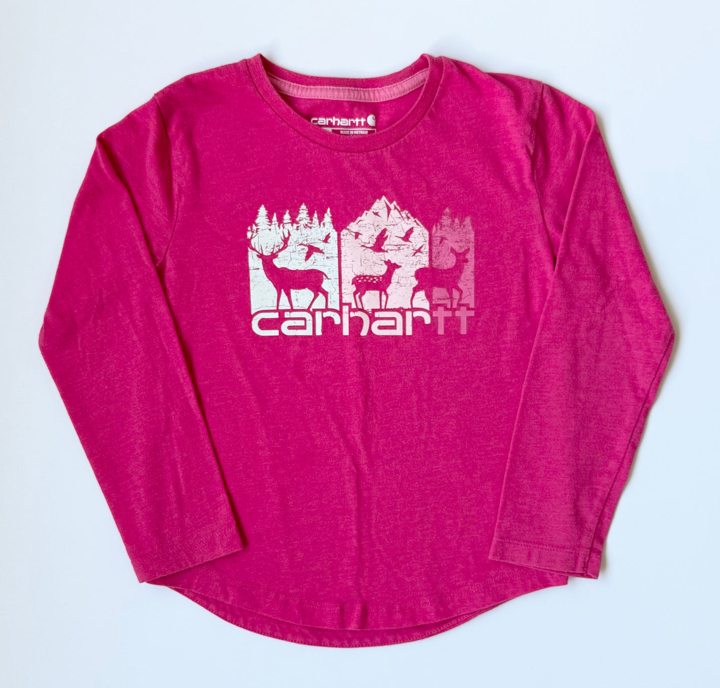 Carhartt Pink Deer Long Sleeve (4T)