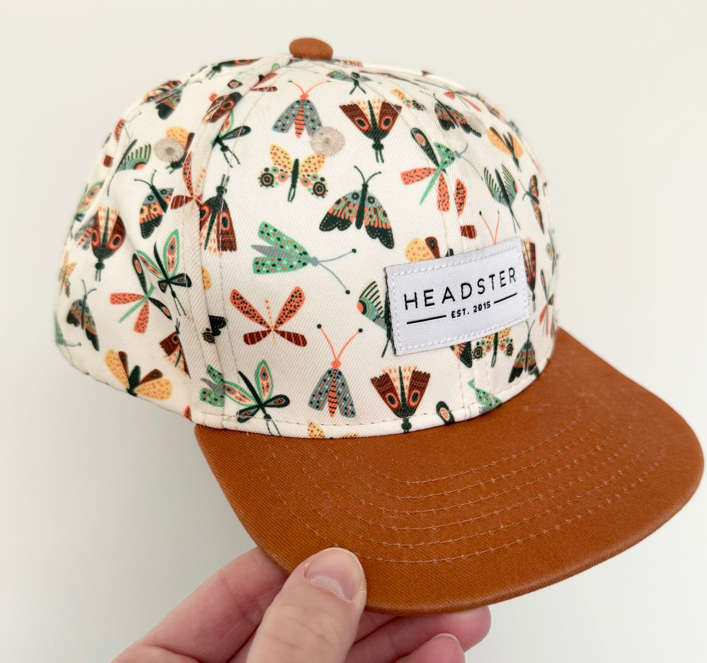 Headster Brown/White Moth SnapBack Hat (48CM)