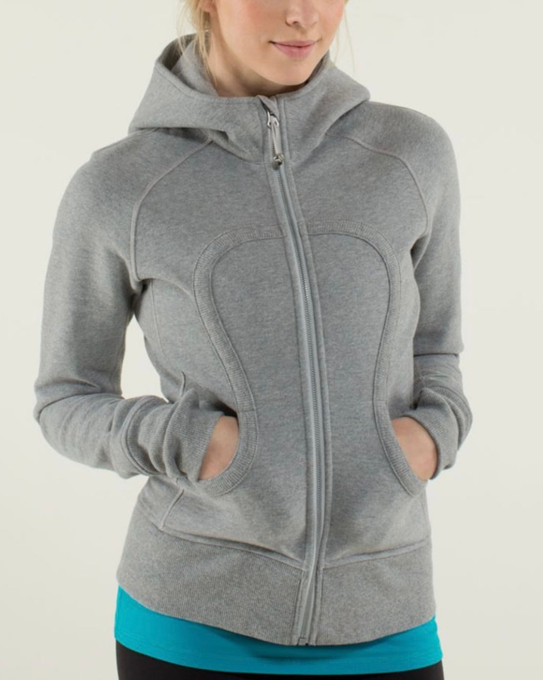 Women’s Lululemon Scuba Hoodie in Heathered Medium Grey (4)