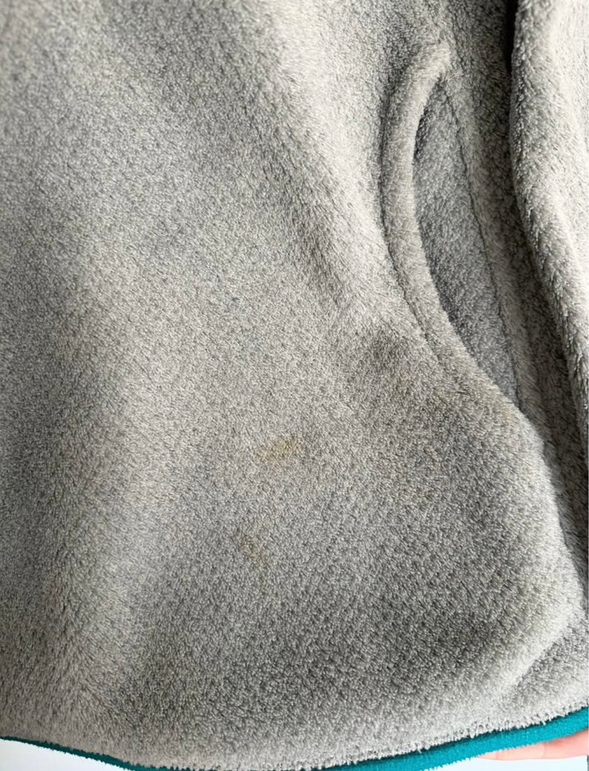 Women's Patagonia Re-Tool Snap-T Fleece Pullover - Light Grey & Blue (Medium)