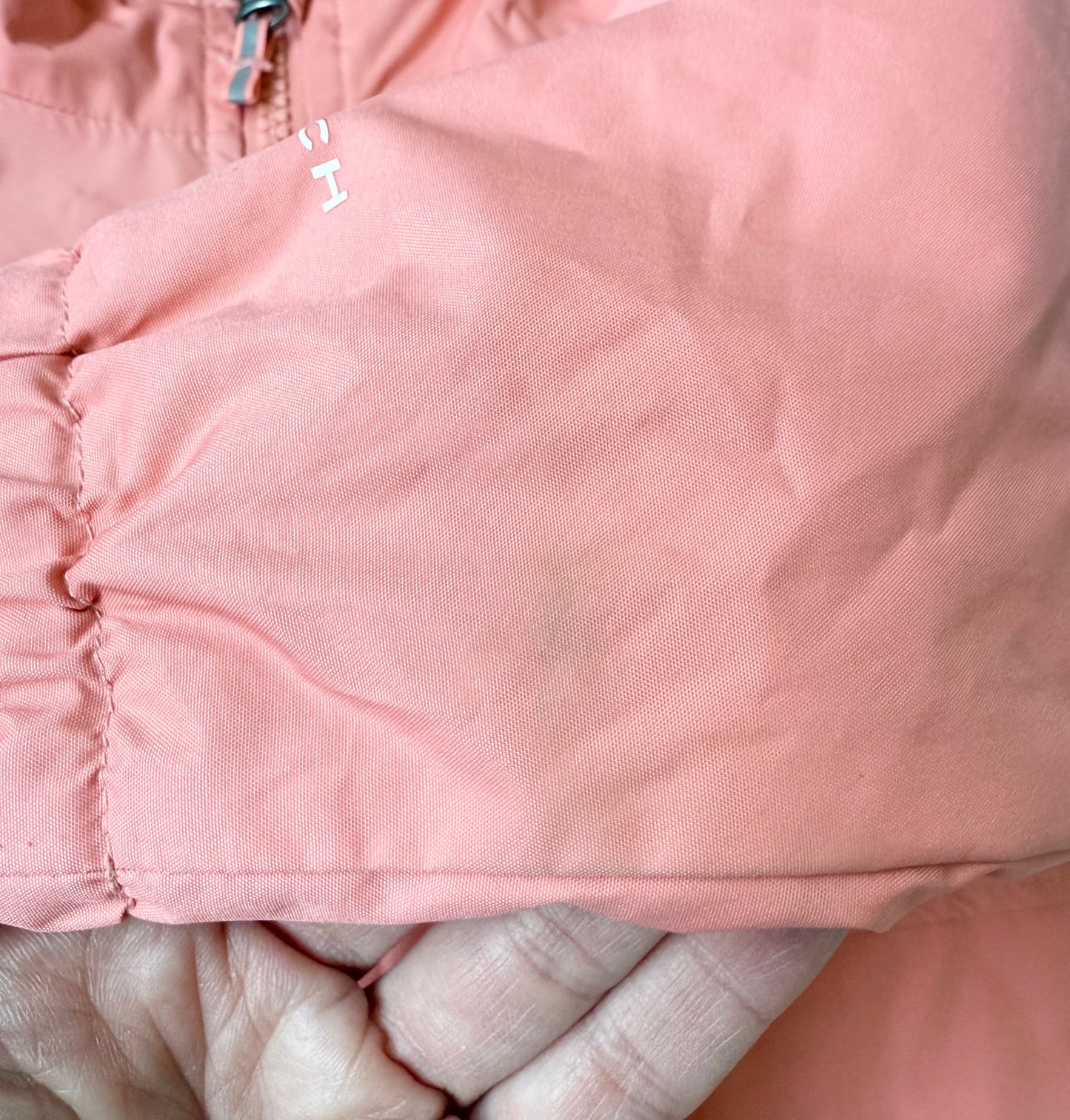 Columbia Rainy Trails Fleece Lined Wind Breaker Jacket in Coral Reef (3T)