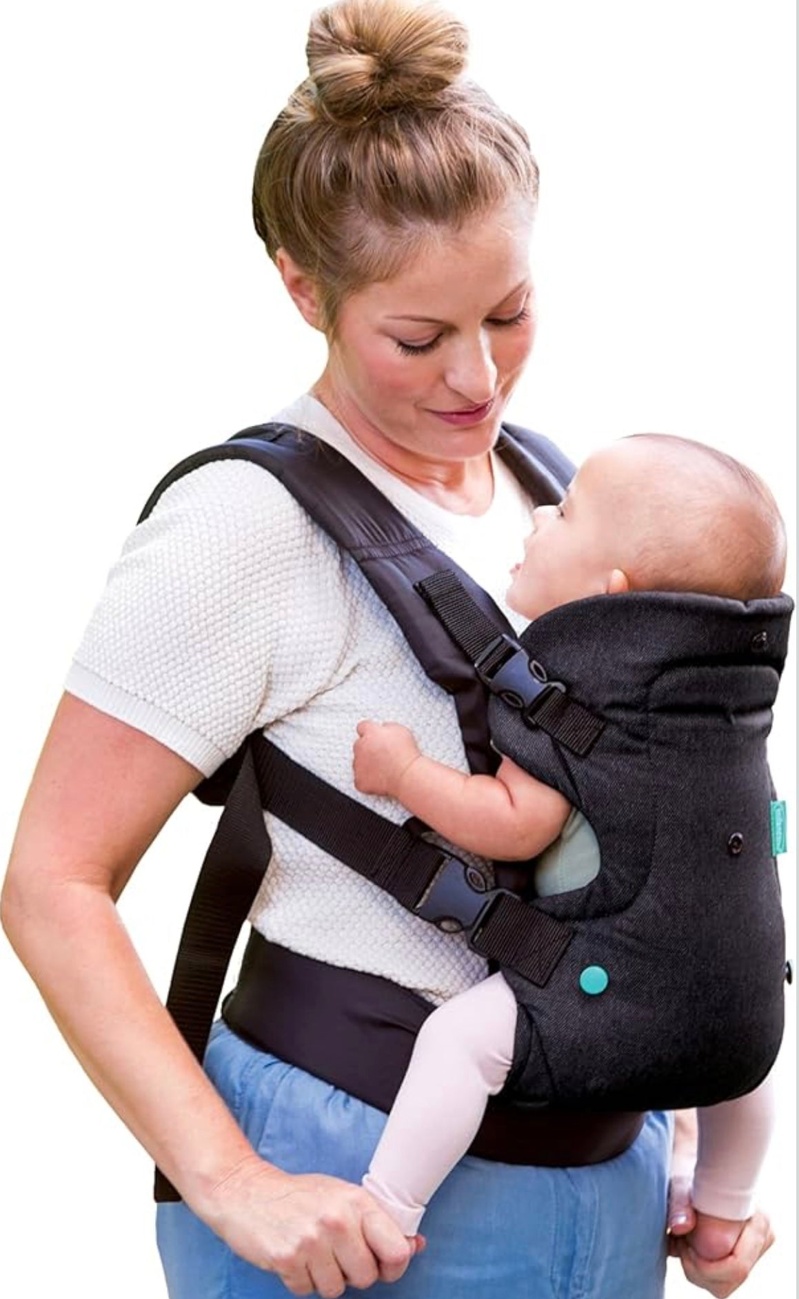 Infantino Flip Advance 4-In-1 Convertible Baby Carrier in Black Denim