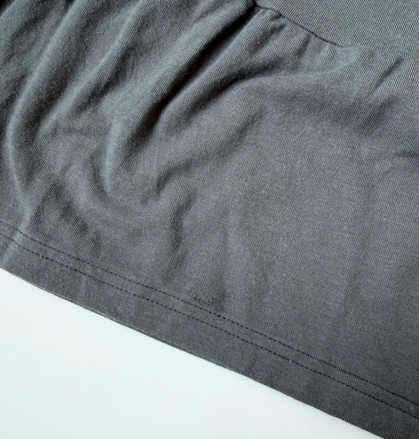 Tiny Button Apparel Dark Grey Tiered Short Sleeve Top (2/3T)