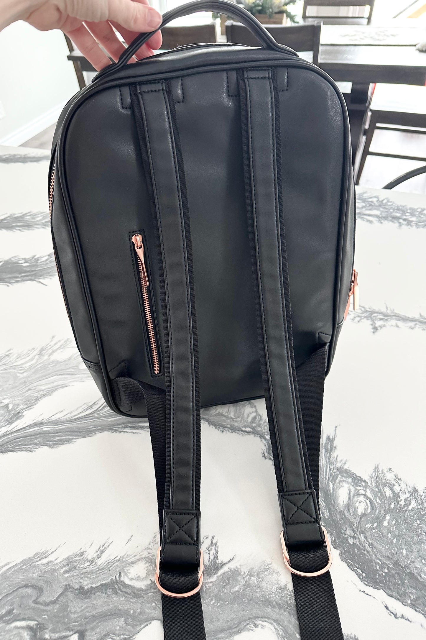 Matt & Nat Alex Black Vegan Backpack - Loom Collection
