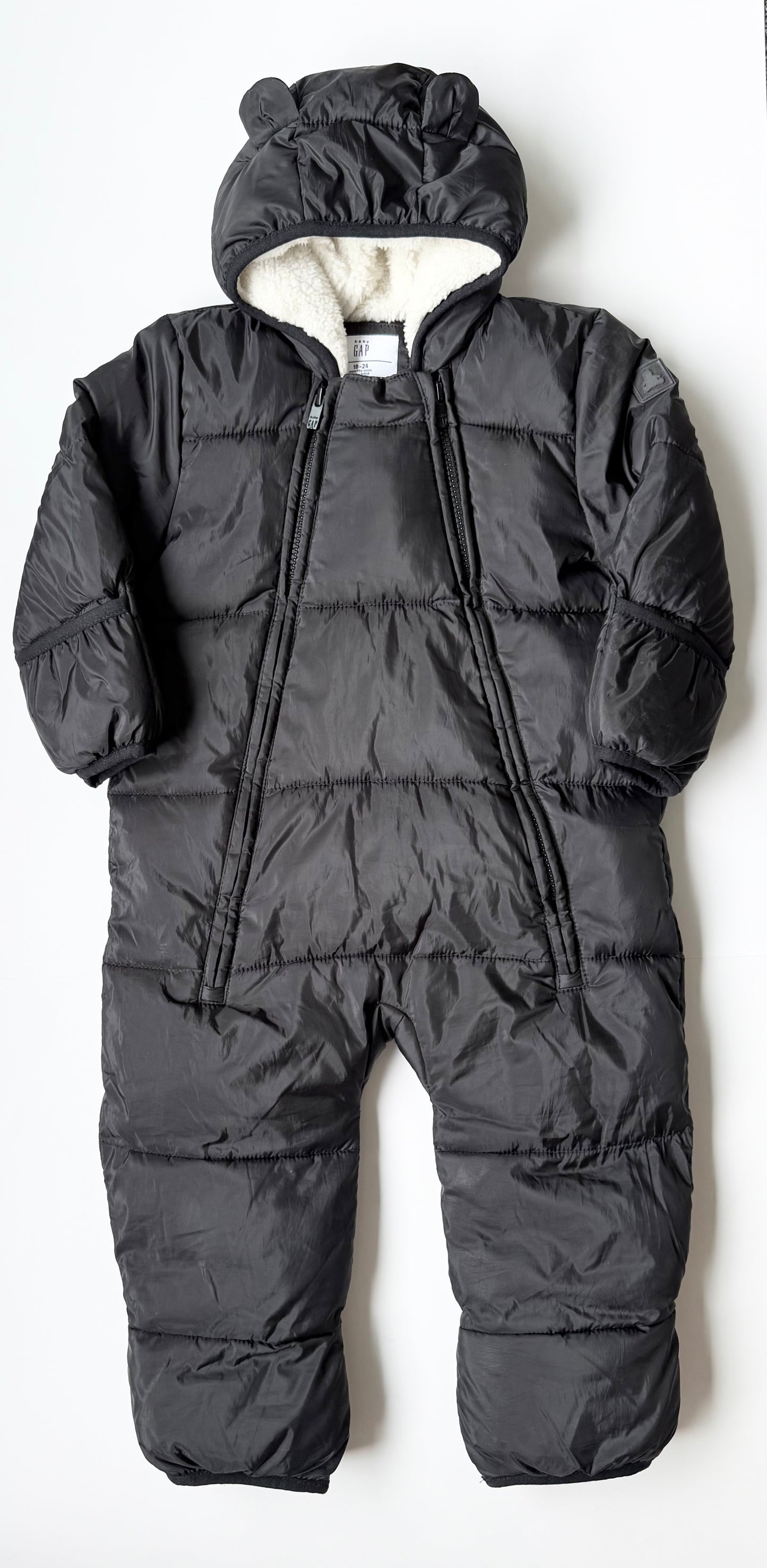 Baby Gap Black Puffer Bunting Suit (18-24 Months)