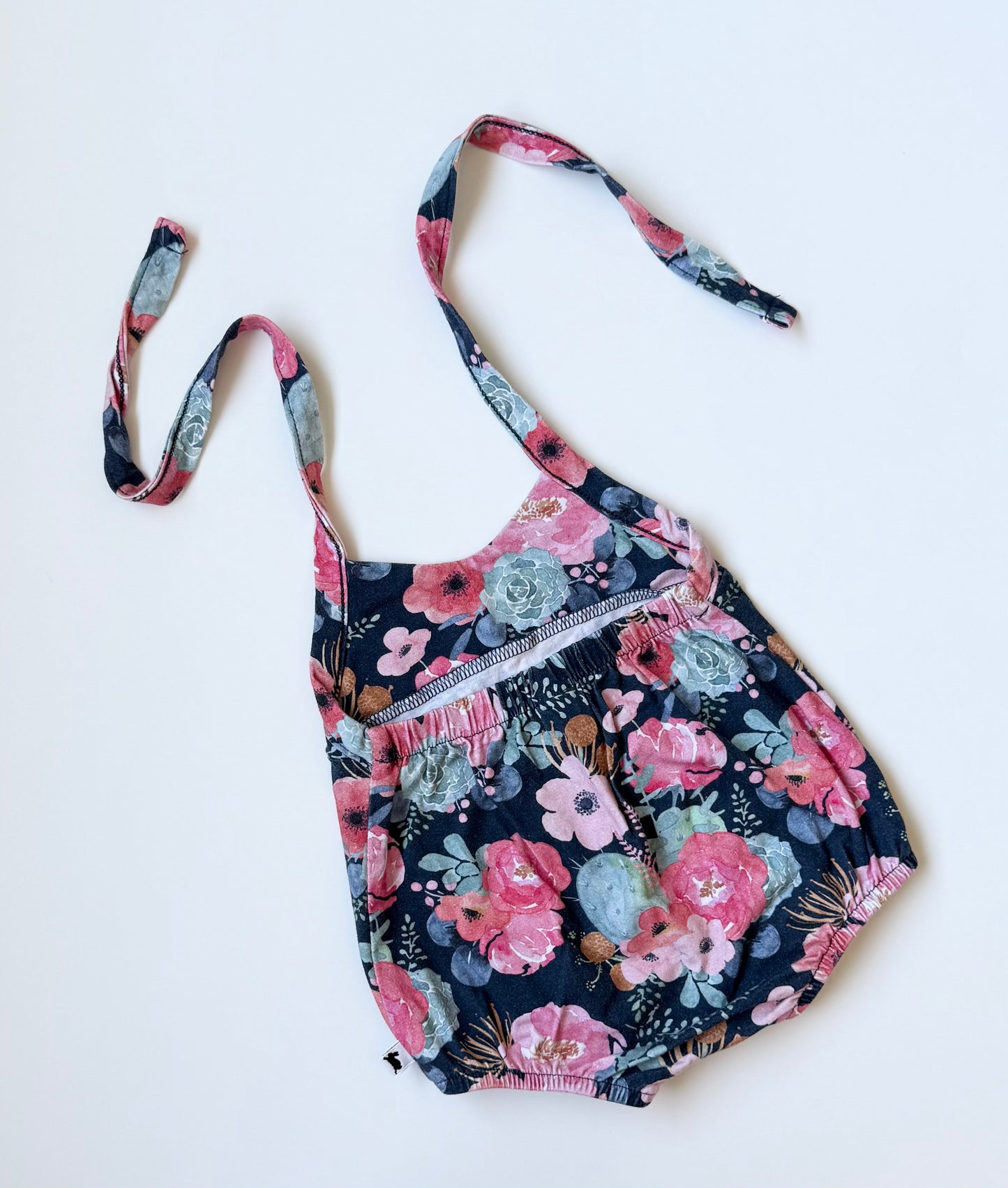 Little & Lively Colourful Floral Halter Summer Romper (6-12 Months)