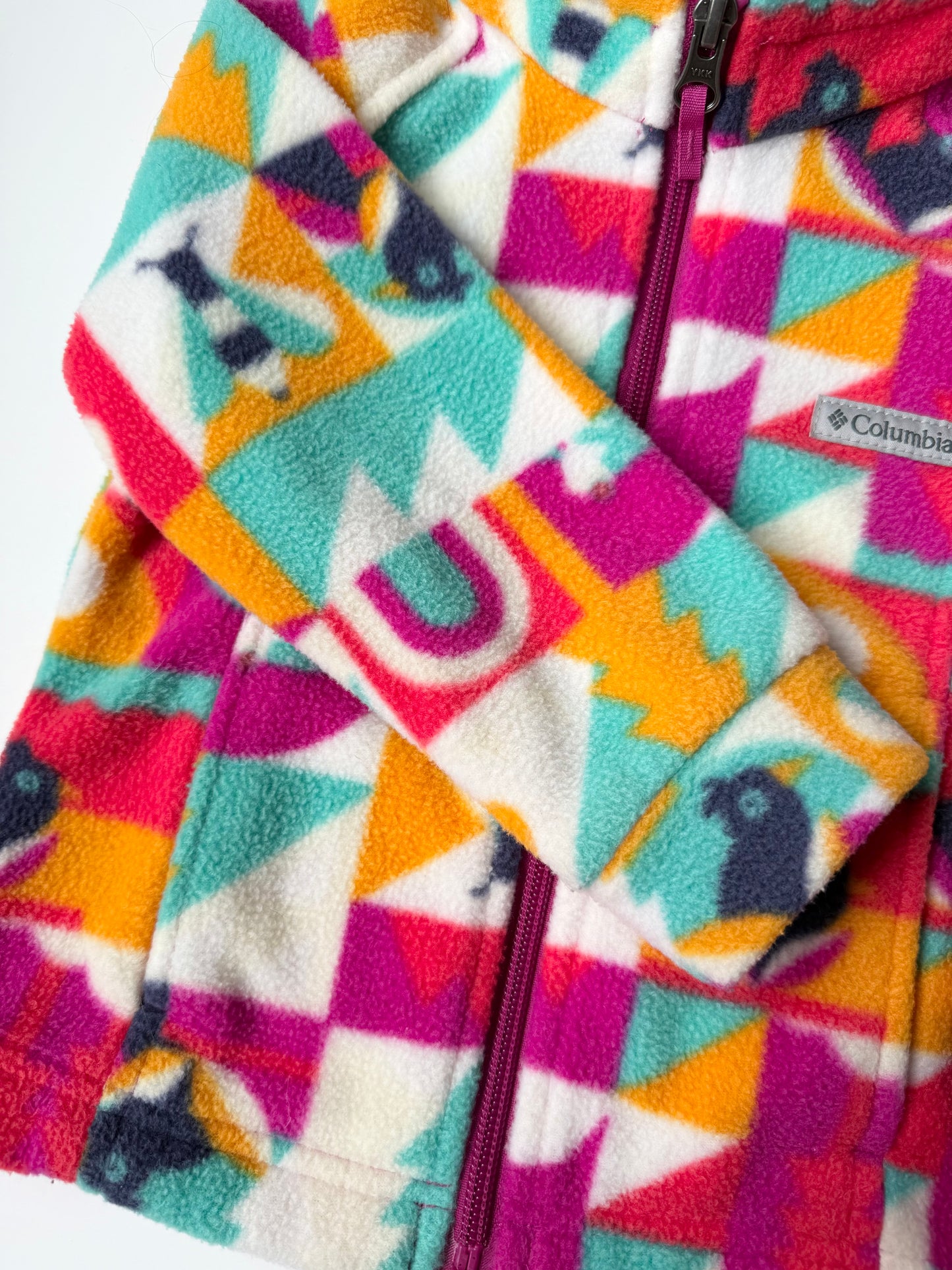 Columbia Colourful Geometric Fleece Zip Up (2T)