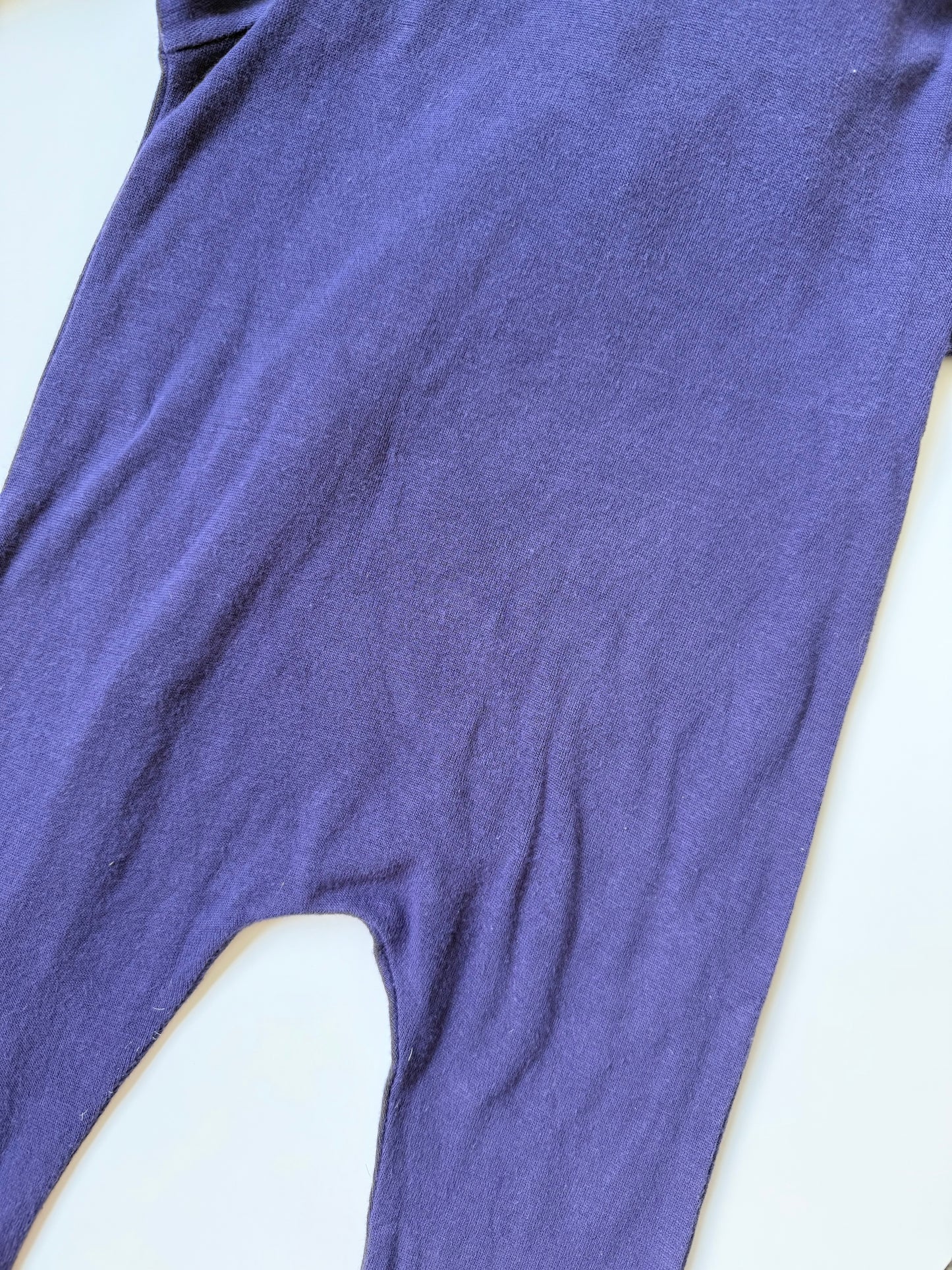 Kyte Eggplant Jersey Hooded Zipper Romper (12-18 Months)