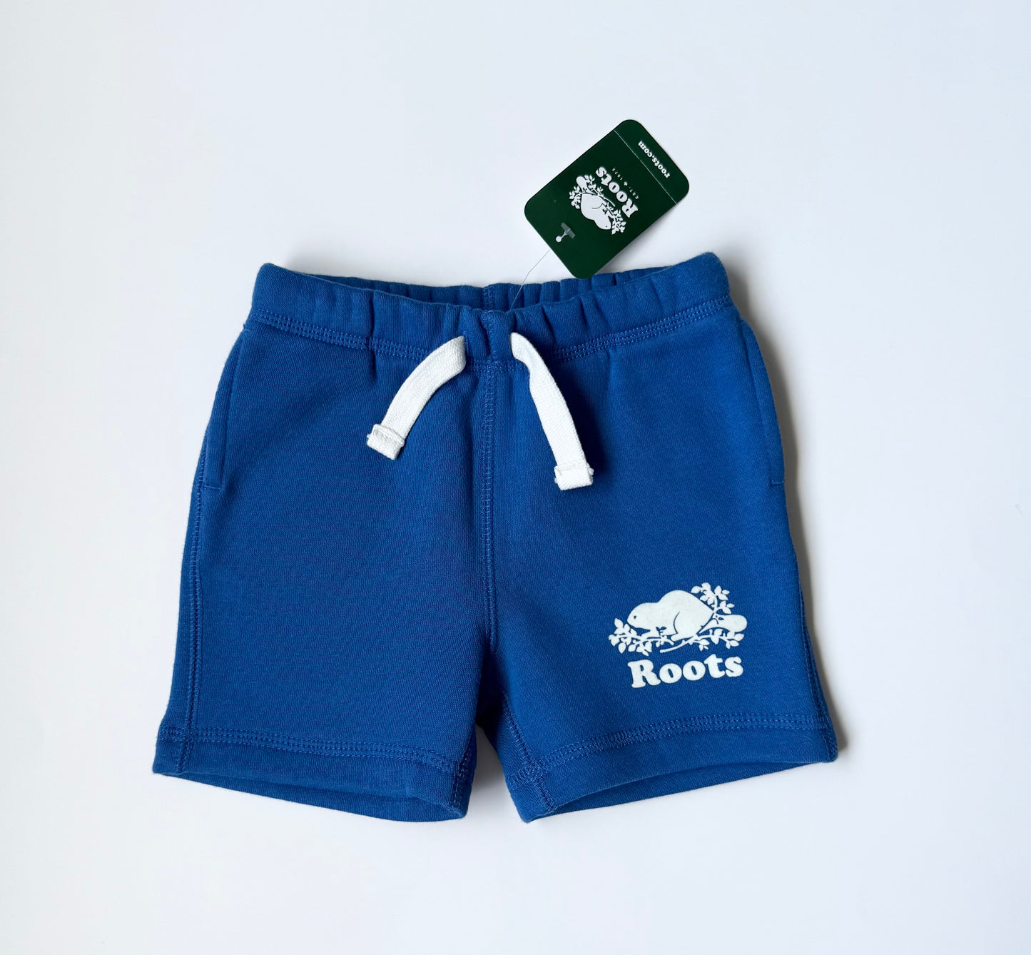 Roots Baby Bright Blue Sweat Shorts - New (12-18 Months)