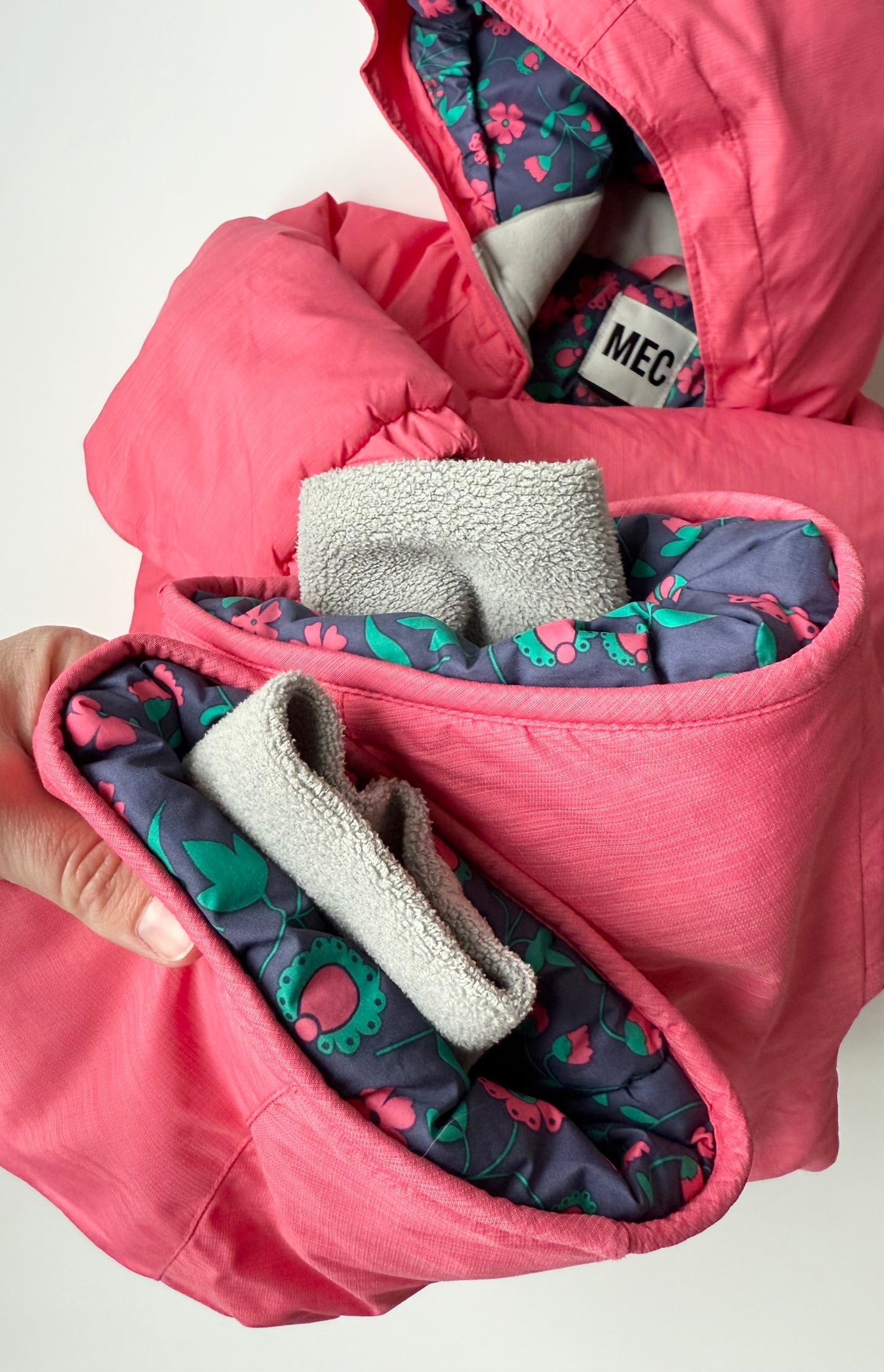 MEC Hot Pink Floral Interior Toaster Suit (12 Months)