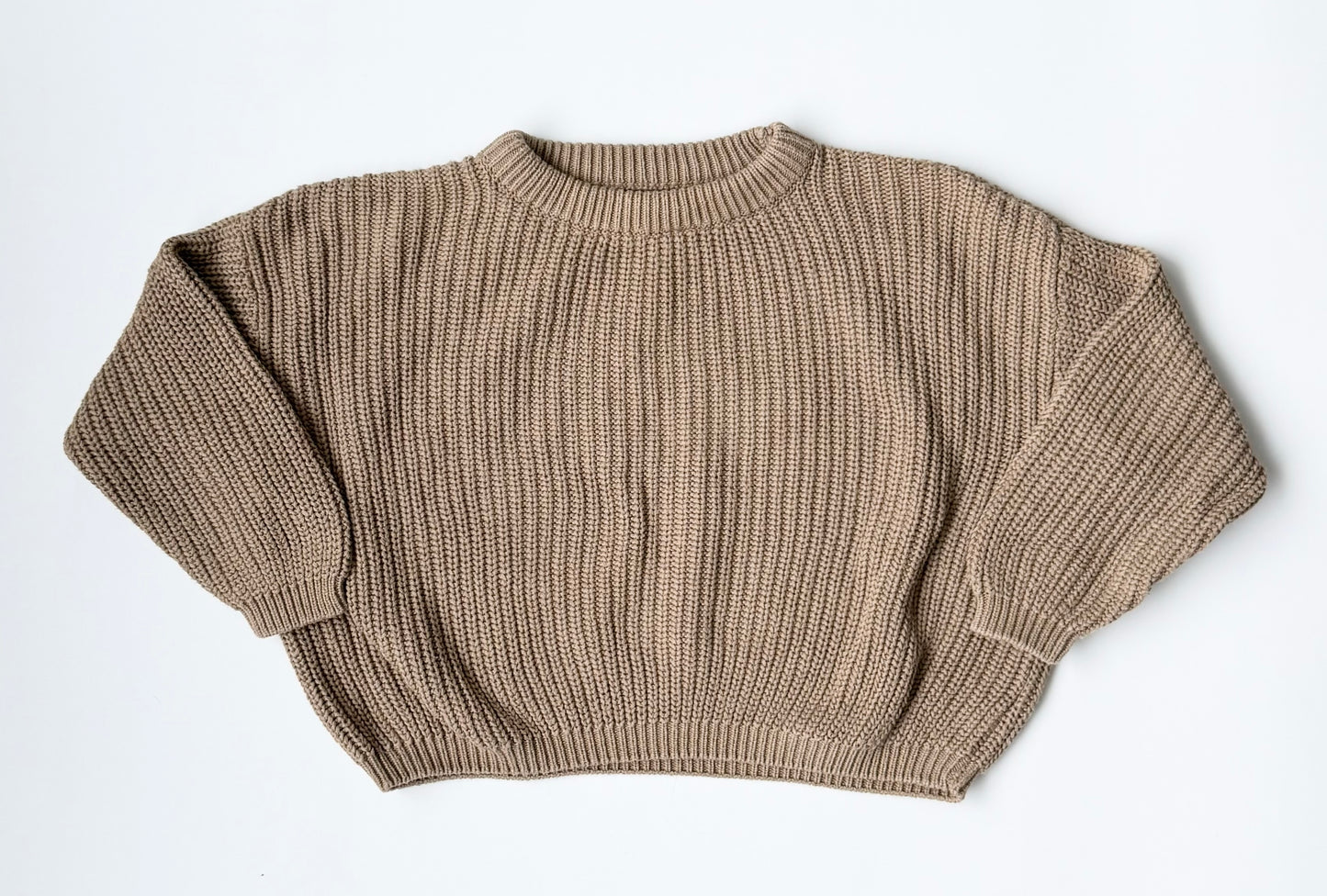 Rose + Doll Brown Knit Sweater (12-18 Months)
