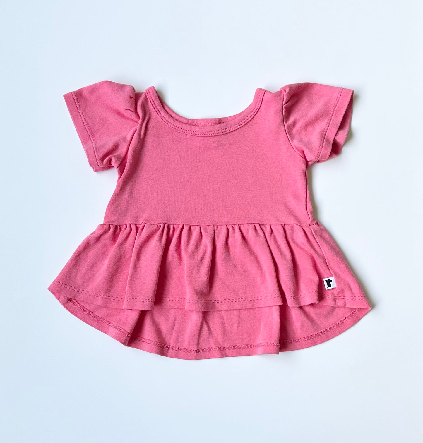 Little & Lively Pink Peplum TShirt (0-6 Months)