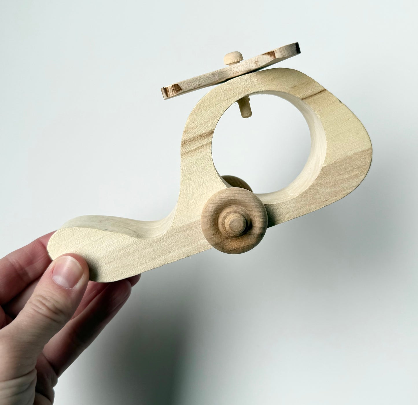 Handmade Wooden Helicopter