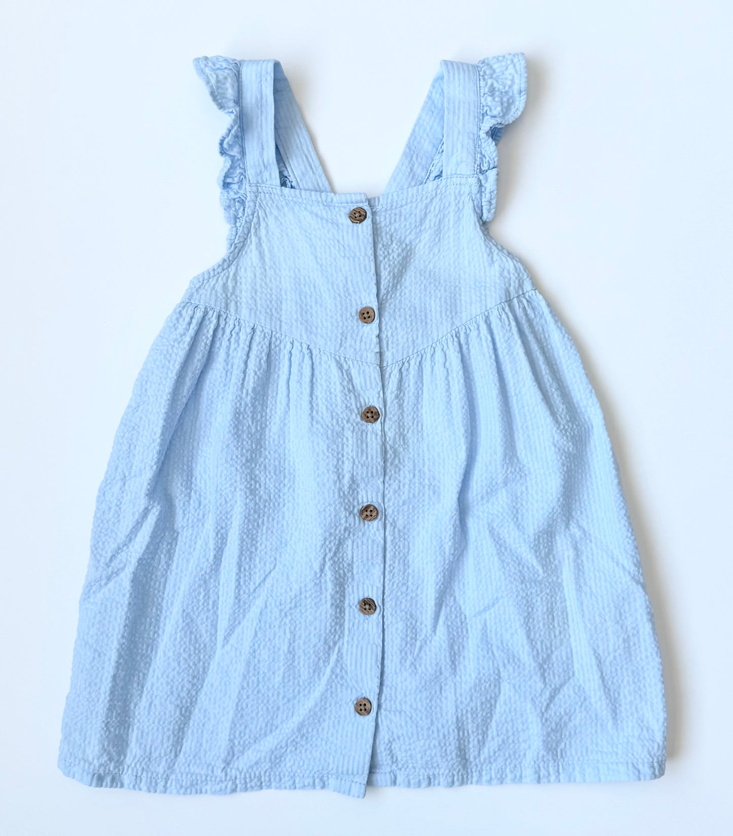 H&M Light Blue Textured Tank Dress (18-24 Months)