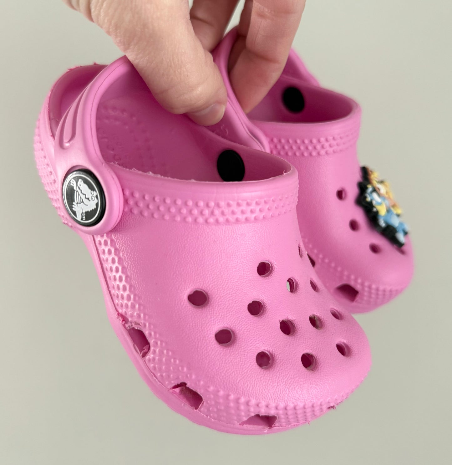 Crocs Pink Slip On Clog With Bluey Jibbitz (5)