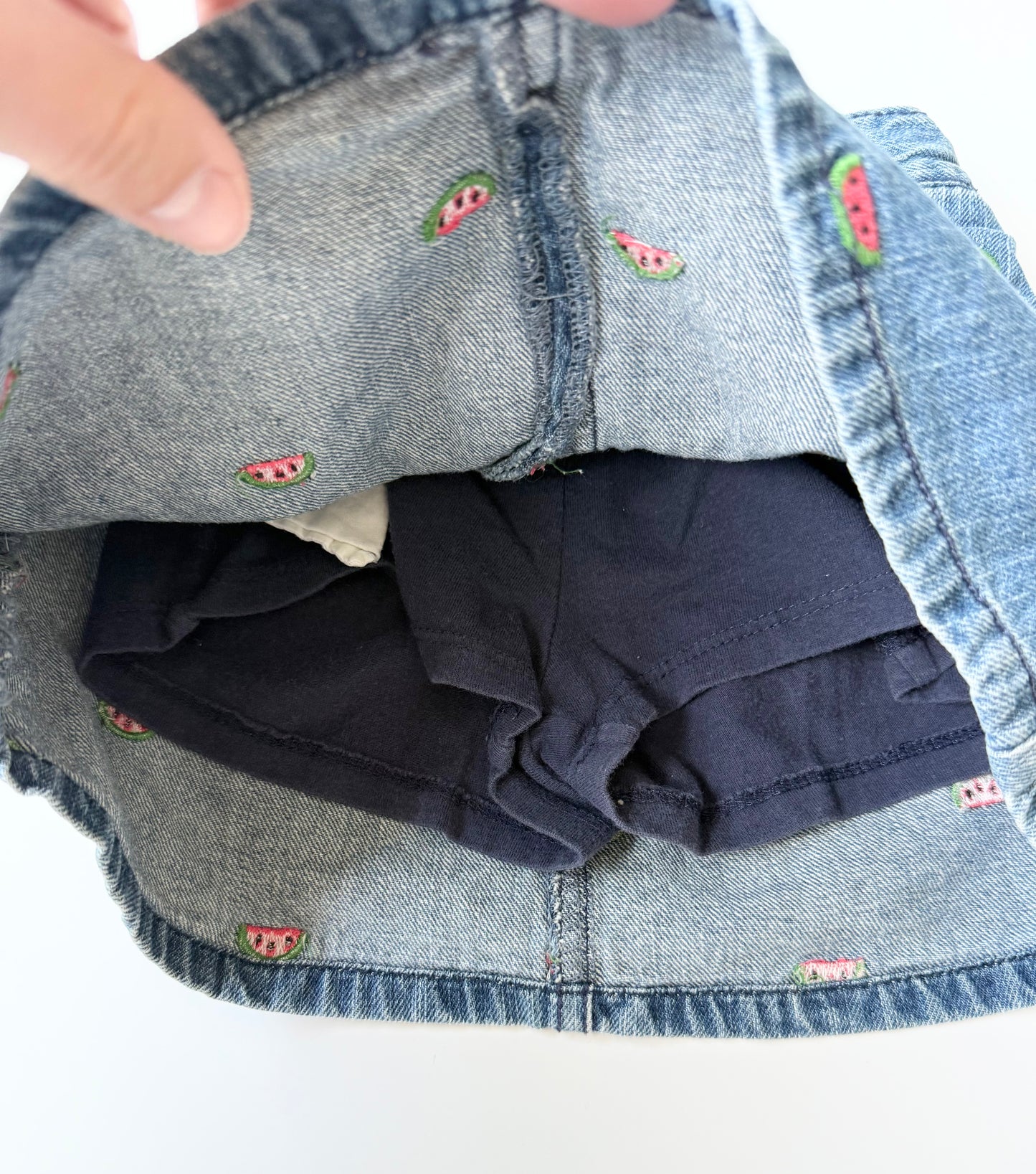 Crazy 8 Jean Watermelon Skort (2 Years)