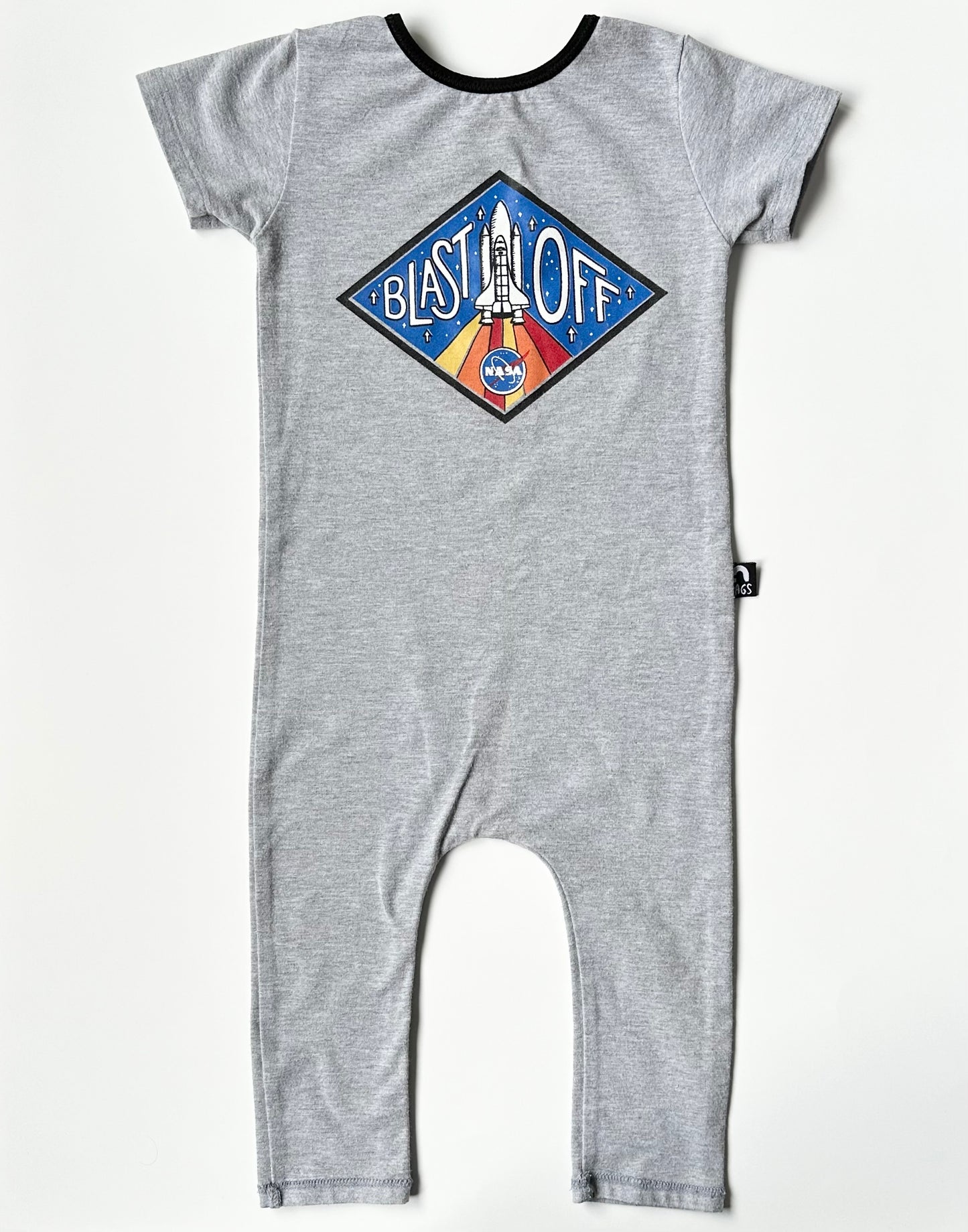 RAGS Grey “Blast Off” TShirt Romper (12-18 Months)