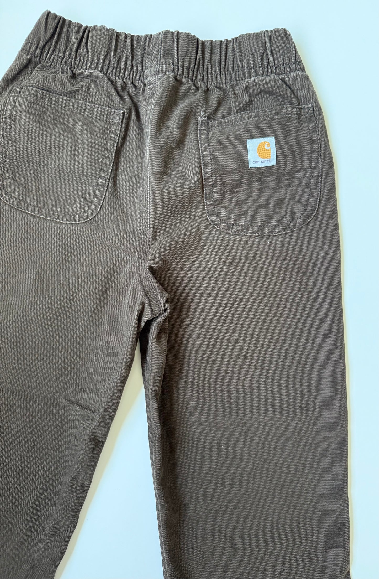 Carhartt Camouflage Fleece Hooded Vest & Matching Brown Pants Set (4T)