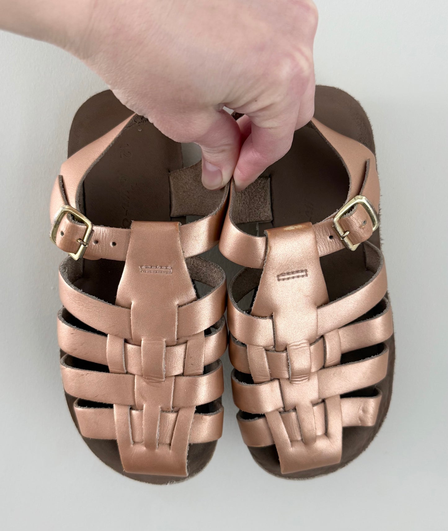 Salt Water Sun-San Sailor Sandals - Rose Gold (12)