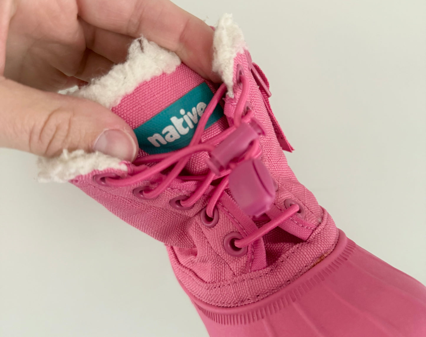 Native Jimmy Child Hollywood Pink Winter Boots (C5)