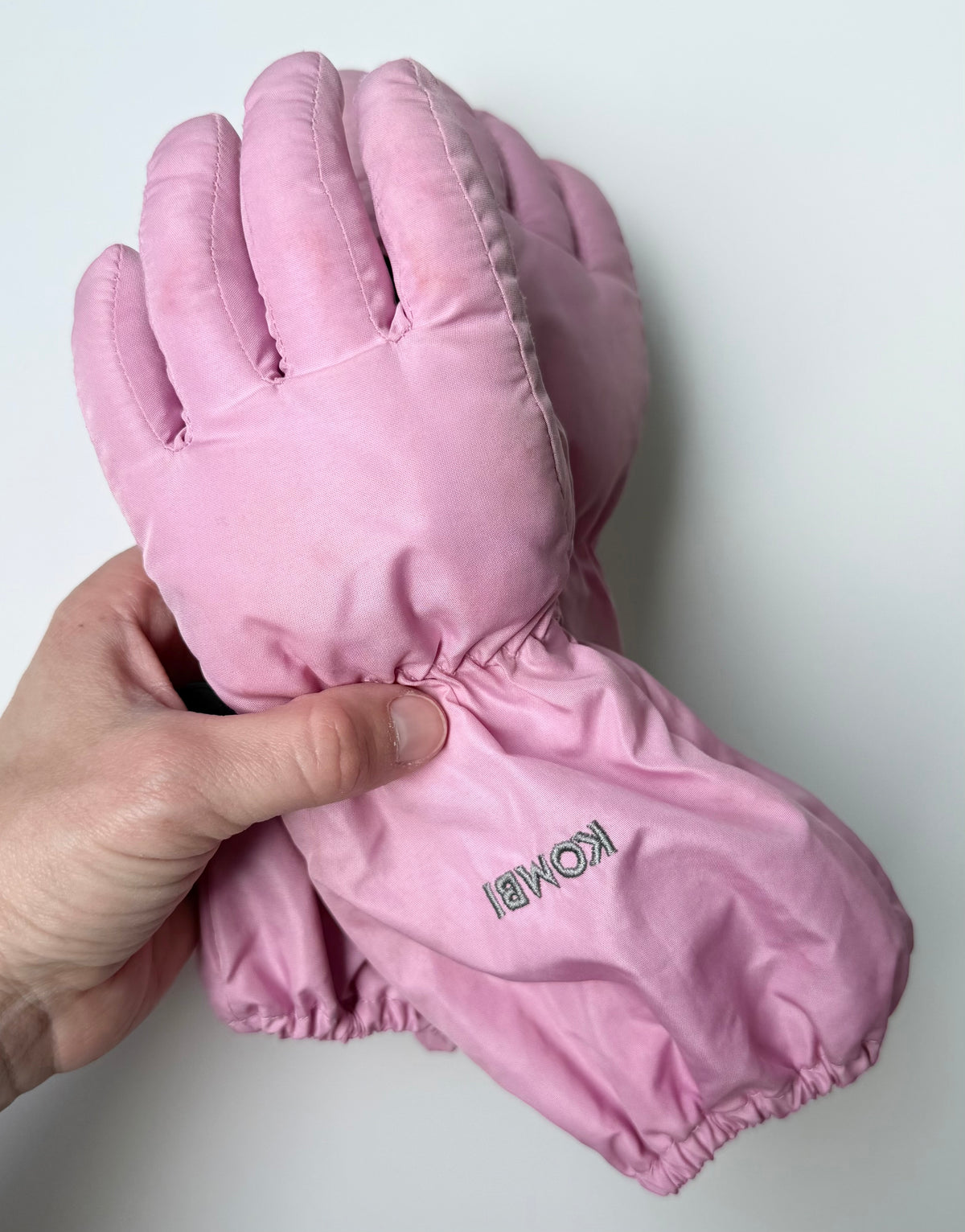Kombi Pink Finger Mittens (5-6 Years)