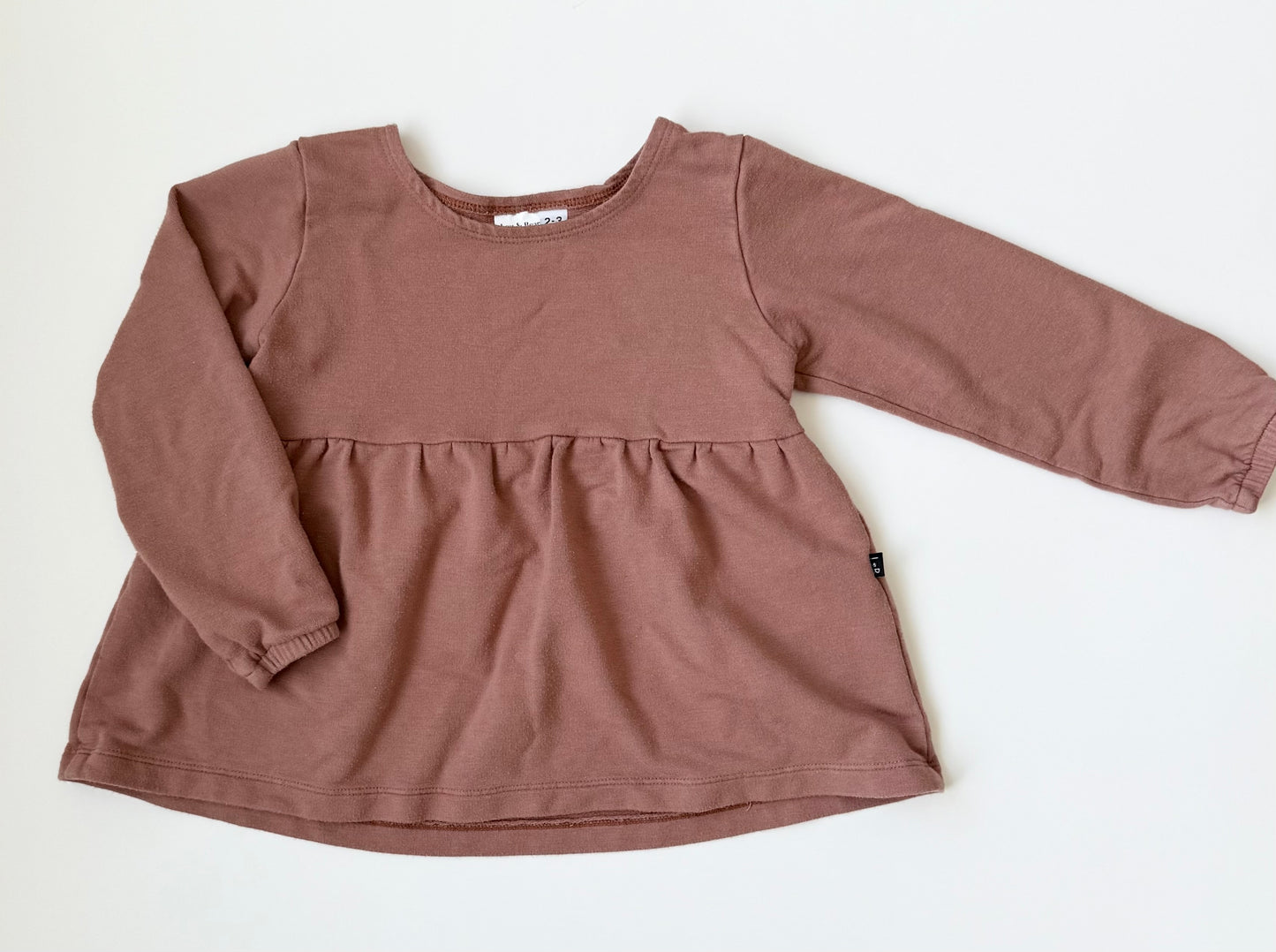 Lou & Bear Brown Peplum Top Long Sleeve (2-3 Years)