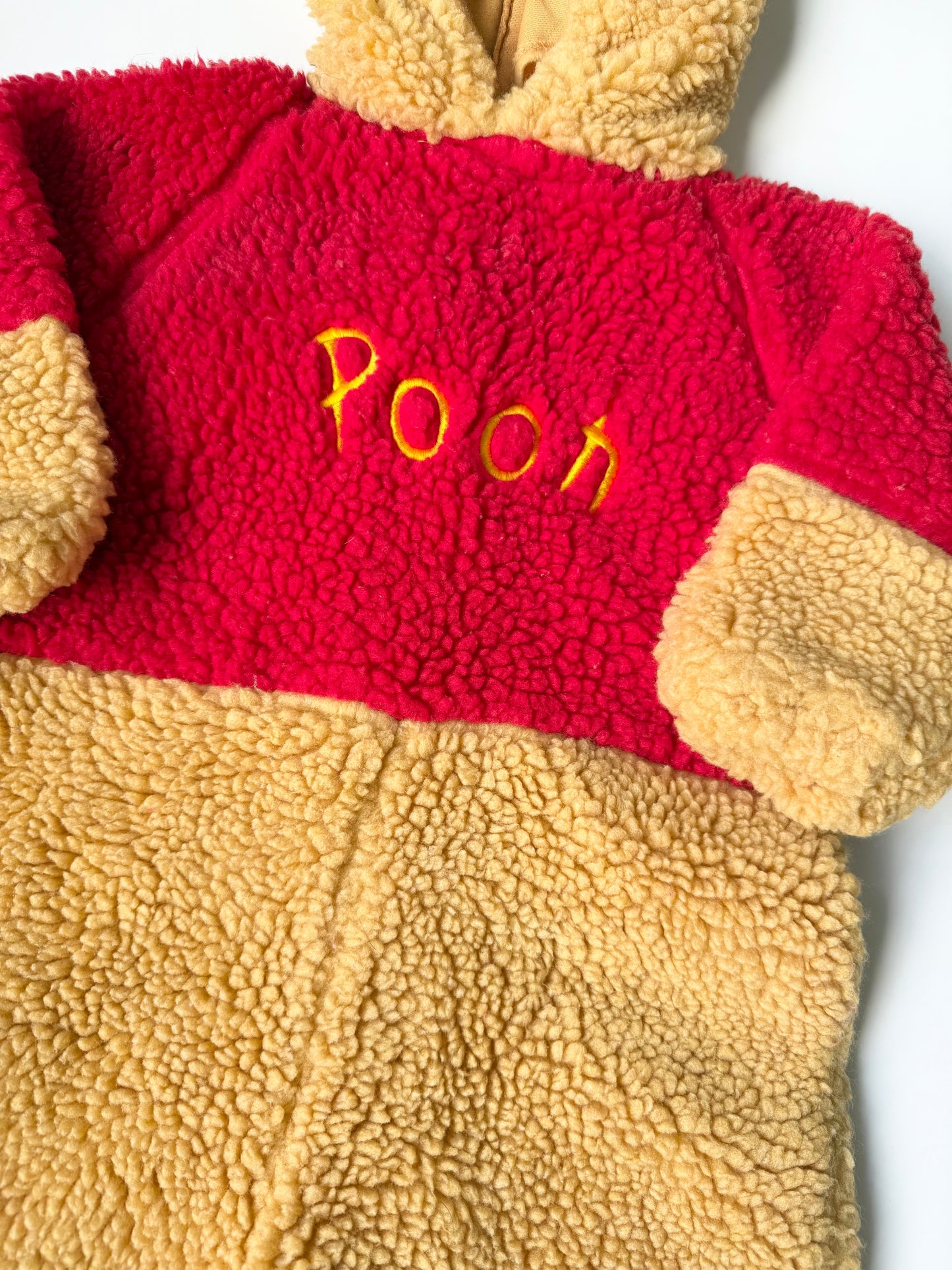 Vintage/Y2K Walt Disney World Kids Sherpa Winnie the Pooh Costume (2-4 Years)
